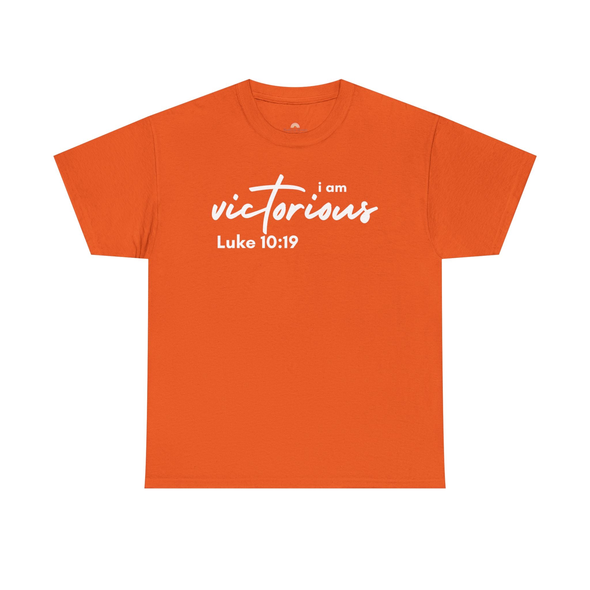 I Am Victorious Christian T-Shirt – Luke 10:19 Scripture Tee | Faith-Based Apparel