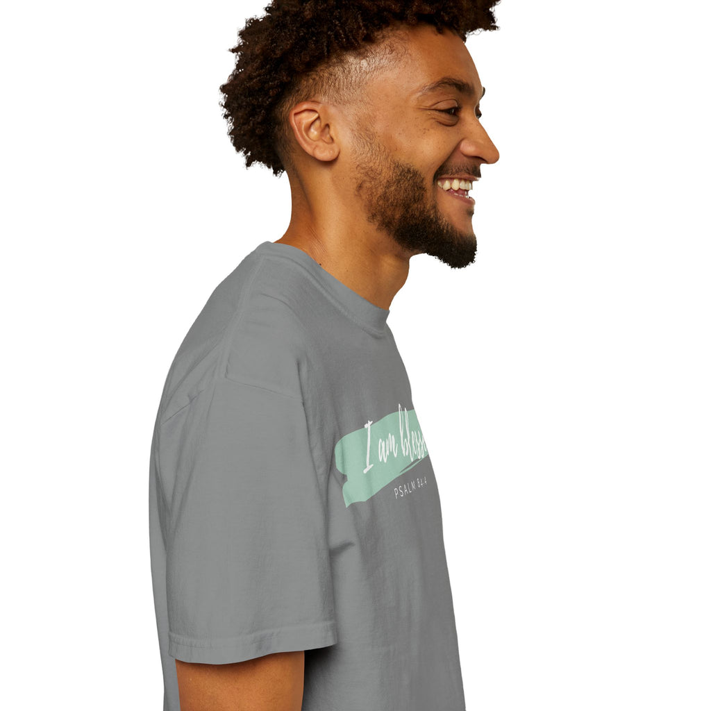 I Am Blessed Christian T-Shirt — Psalm 84:4 Scripture Tee | Garment-Dyed Faith Shirt