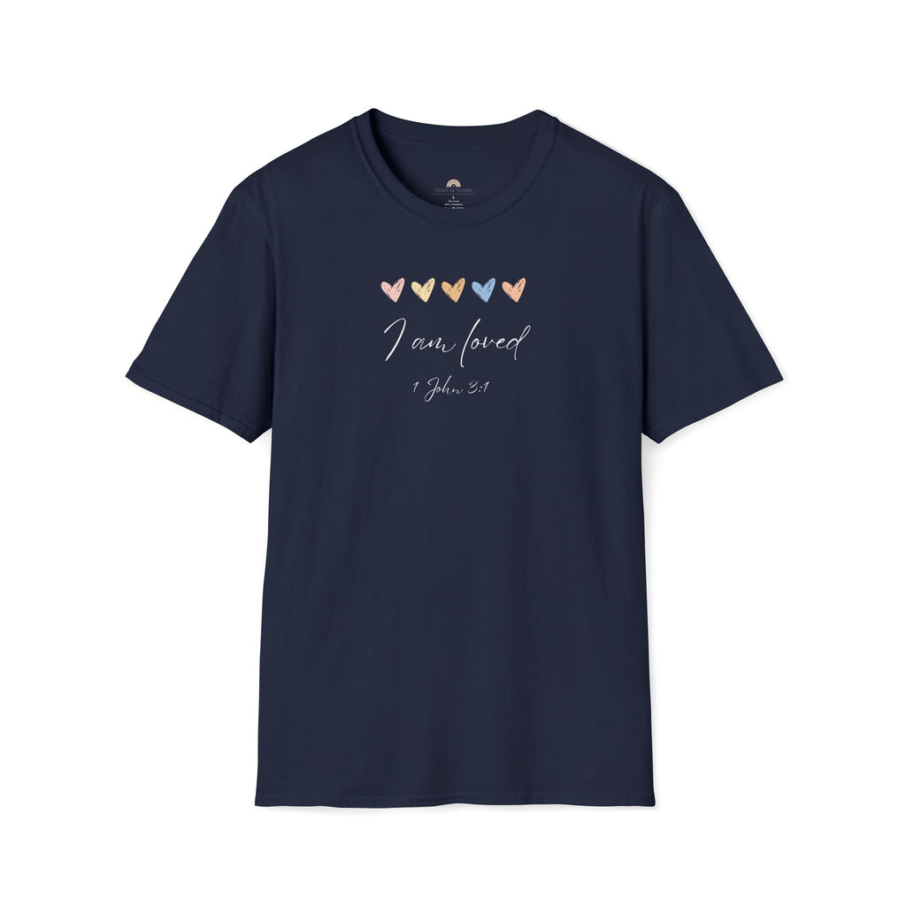 I Am Loved T-Shirt – 1 John 3:1 Christian Scripture Tee | Faith-Based Inspirational Shirt