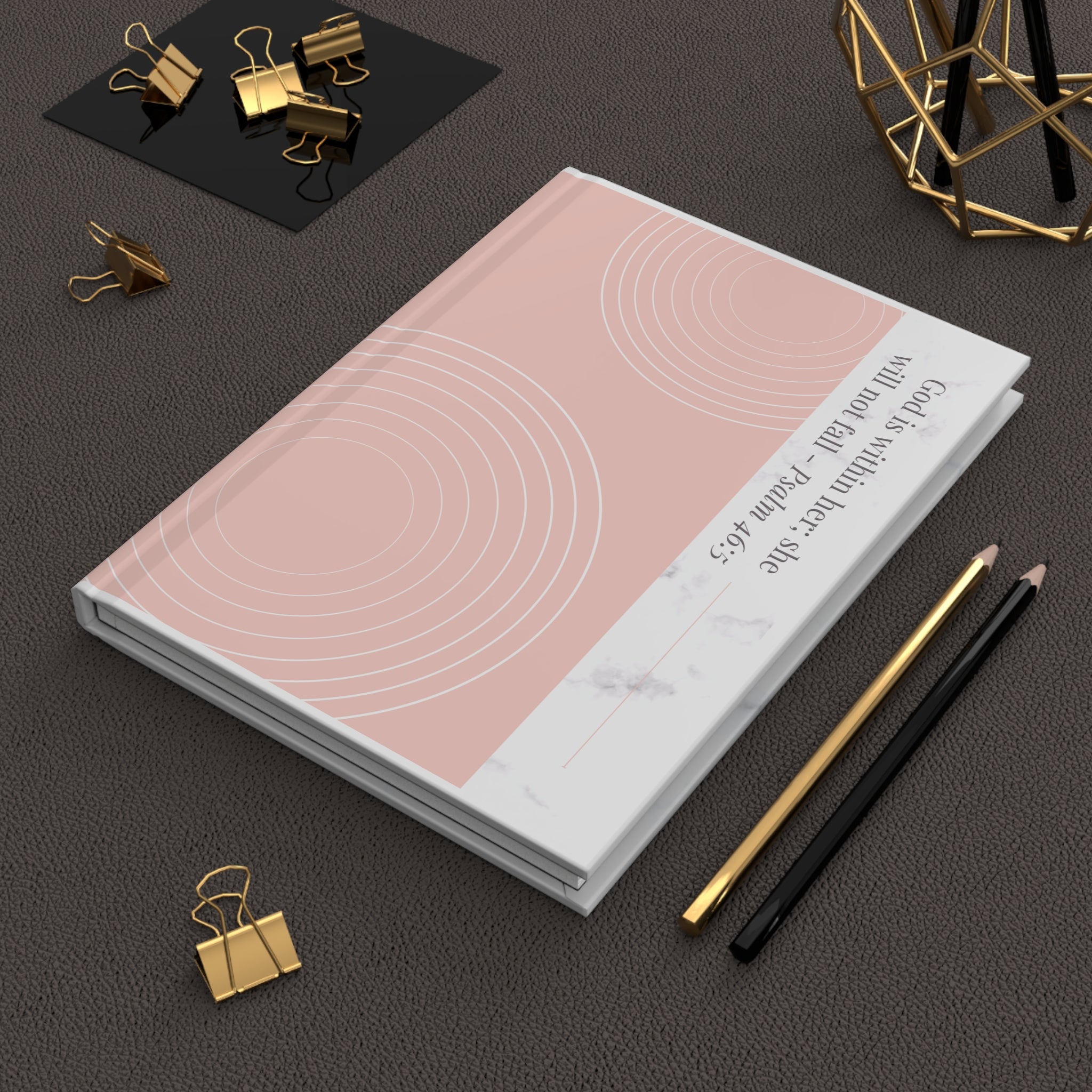 God Is Within Her Journal — Psalm 46:5 Christian Hardcover Prayer Journal for Women | Faith-Based Notebook