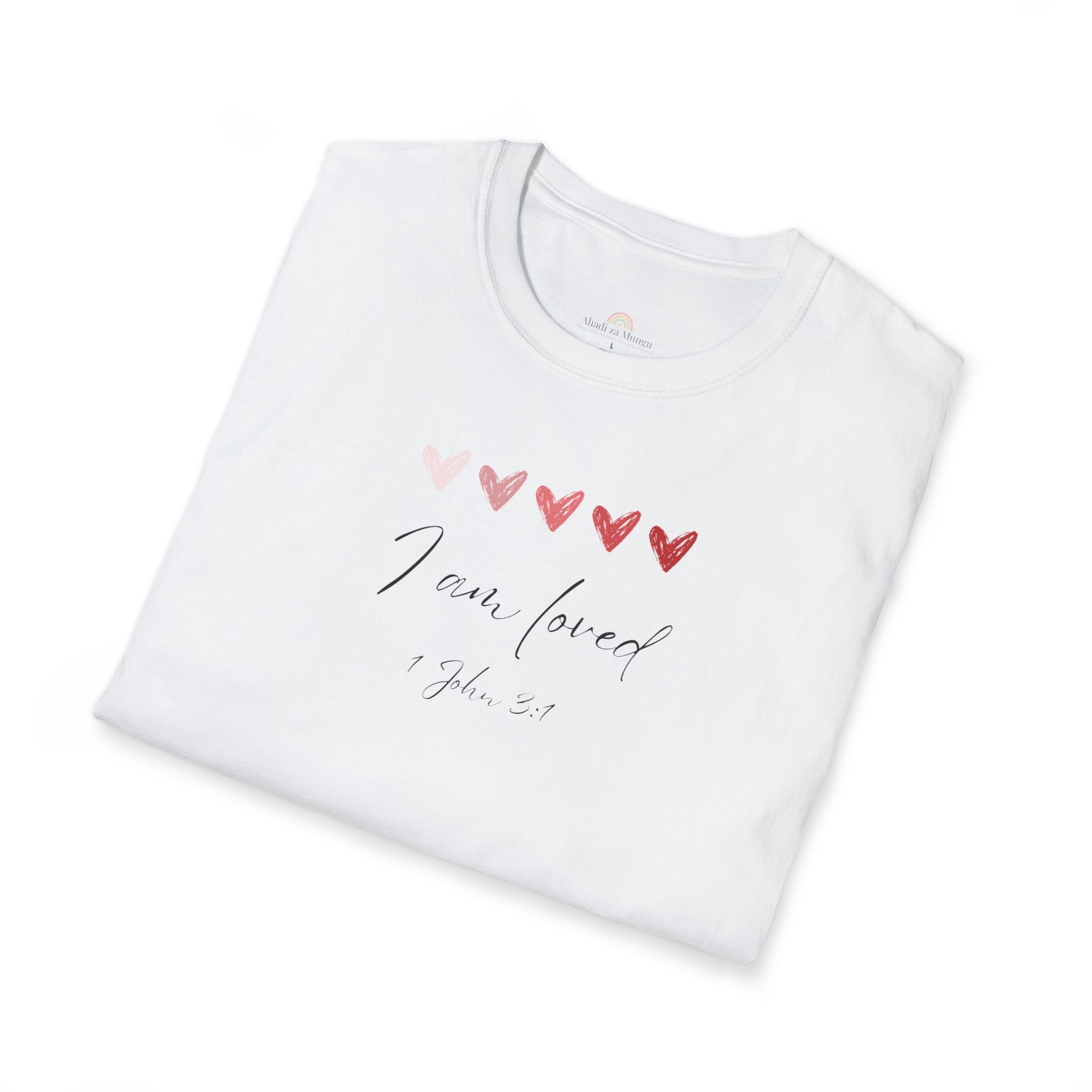 I Am Loved T-Shirt – 1 John 3:1 Christian Scripture Tee | Faith-Based Inspirational Shirt