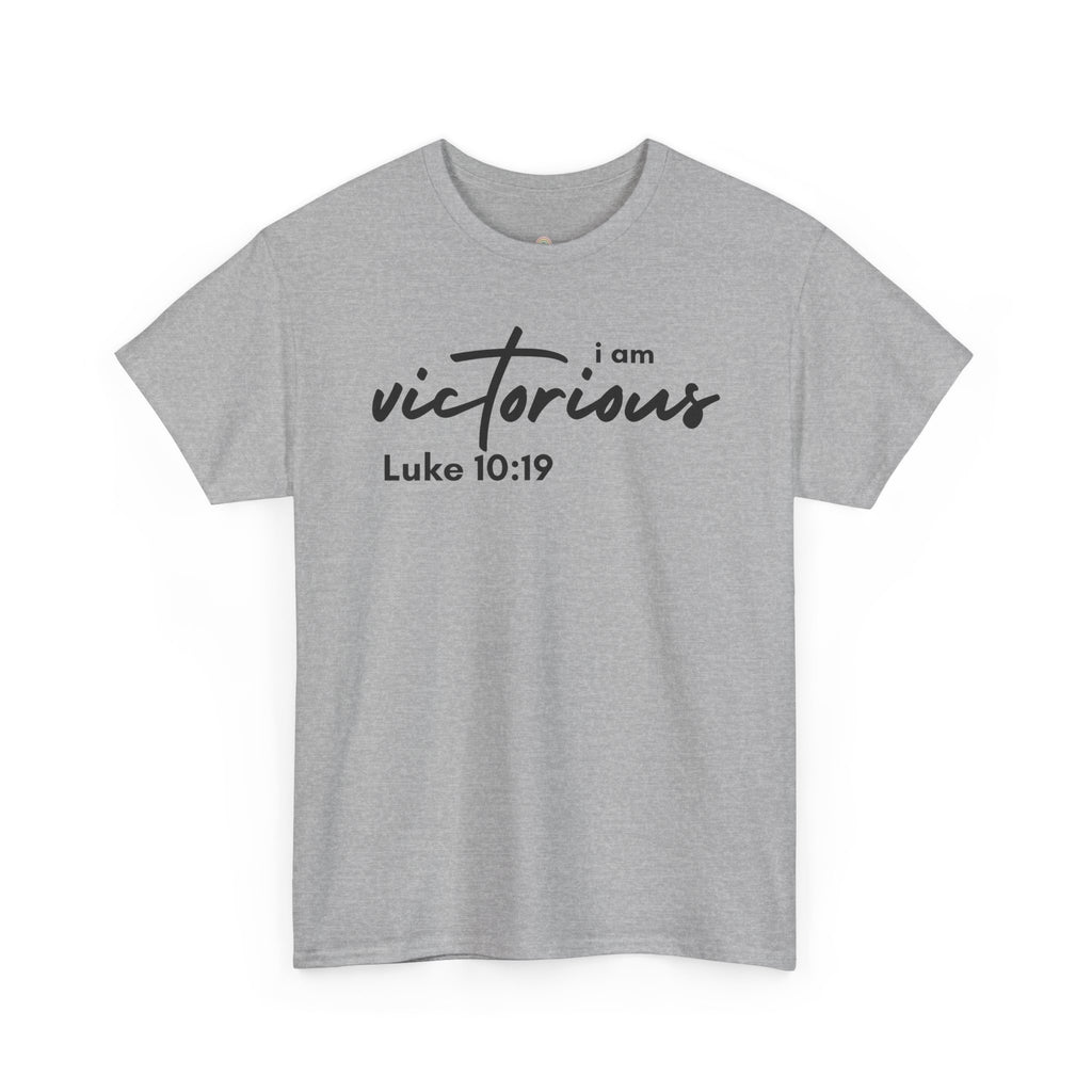 I Am Victorious Christian T-Shirt – Luke 10:19 Scripture Tee | Faith-Based Apparel