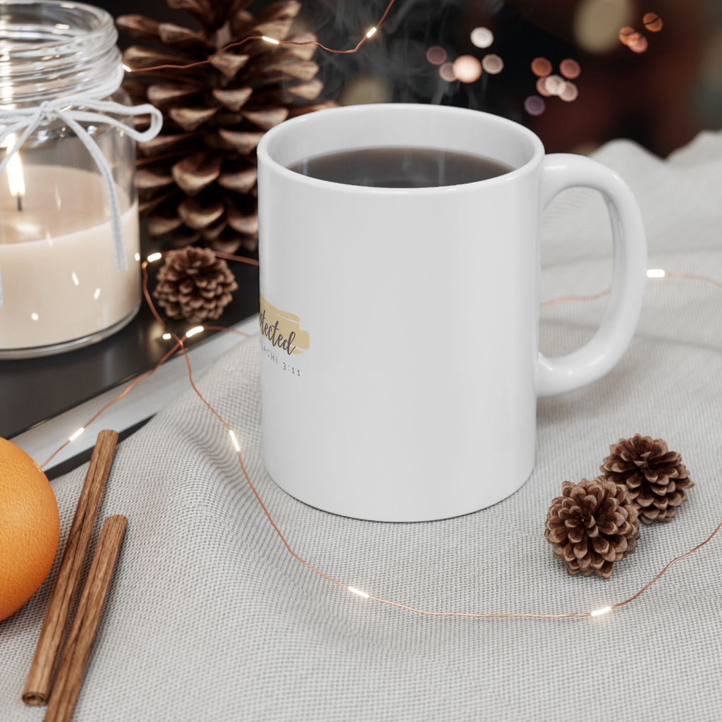 “Covered & Protected” Christian Ceramic Mug – Malachi 3:11 Scripture Coffee Cup (11oz & 15oz)
