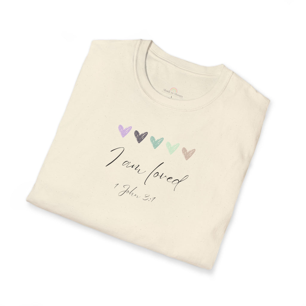 I Am Loved T-Shirt – 1 John 3:1 Christian Scripture Tee | Faith-Based Inspirational Shirt