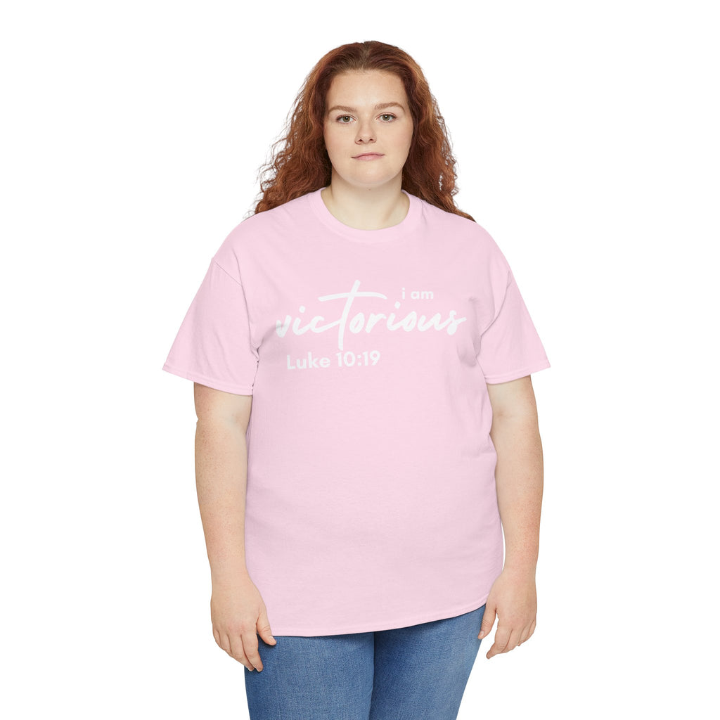 I Am Victorious Christian T-Shirt – Luke 10:19 Scripture Tee | Faith-Based Apparel