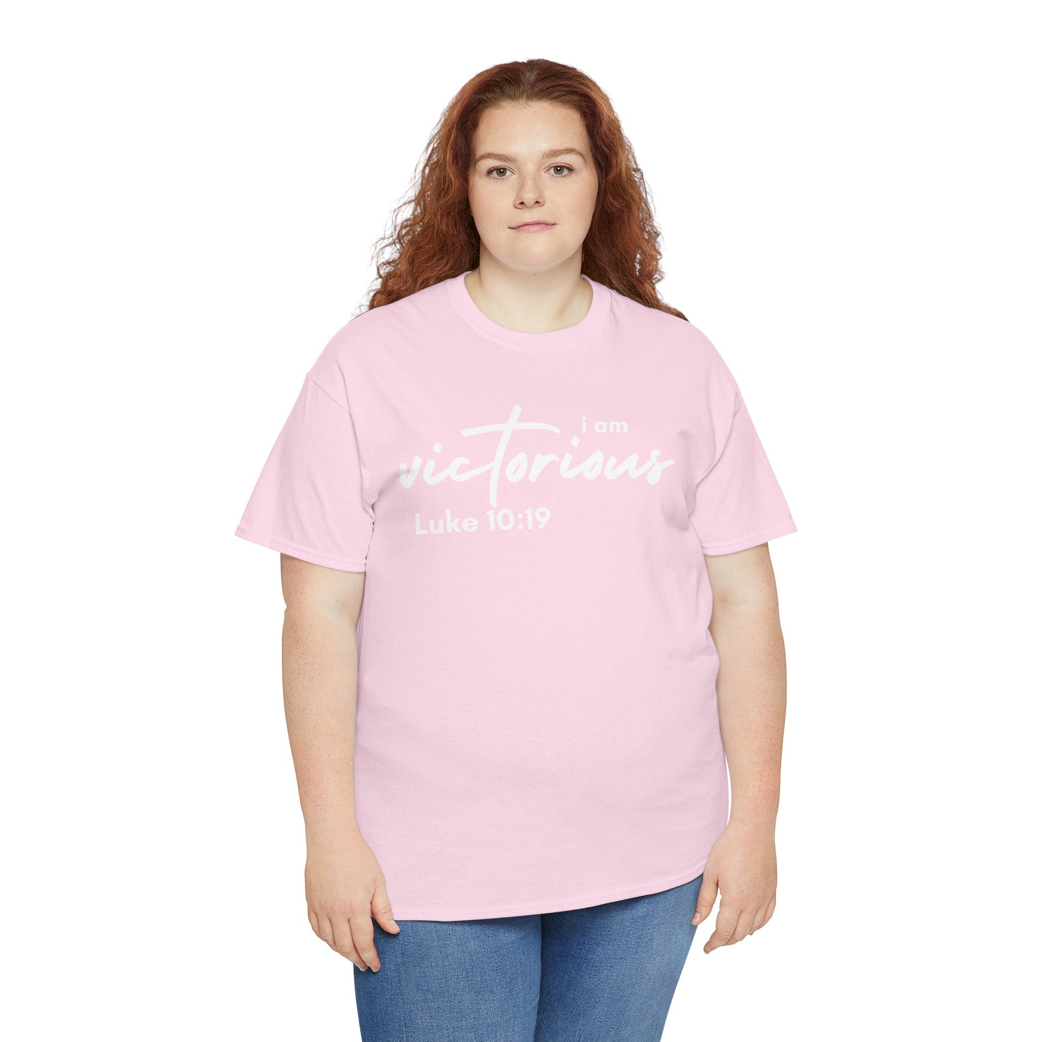 I Am Victorious Christian T-Shirt – Luke 10:19 Scripture Tee | Faith-Based Apparel