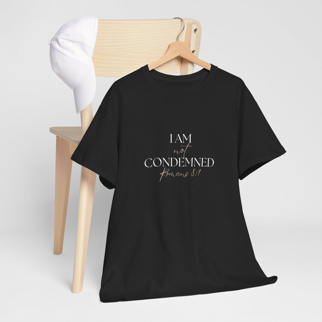 I Am Not Condemned T-Shirt – Christian Tee (Romans 8:1 Scripture) | Faith Apparel for Men & Women