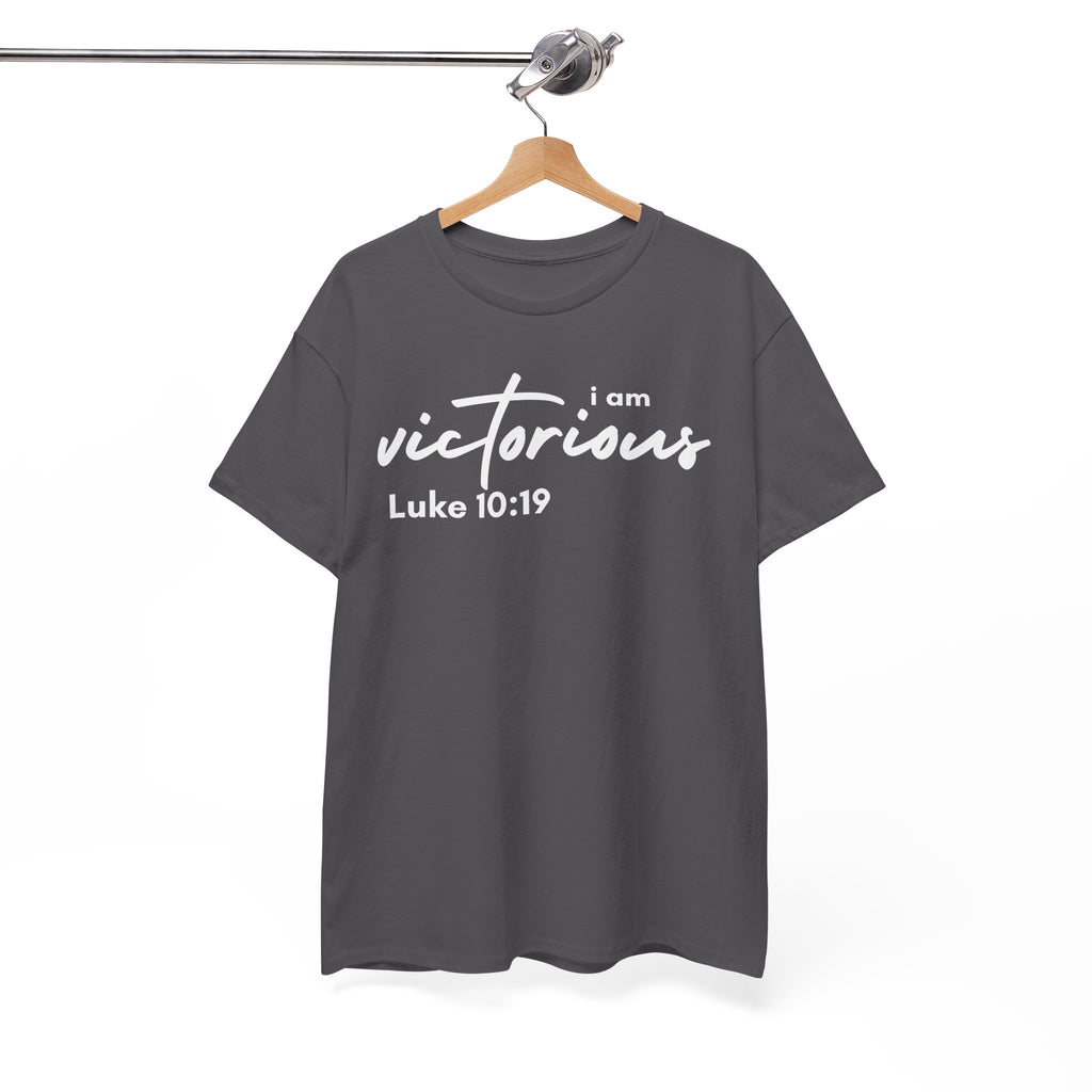 I Am Victorious Christian T-Shirt – Luke 10:19 Scripture Tee | Faith-Based Apparel