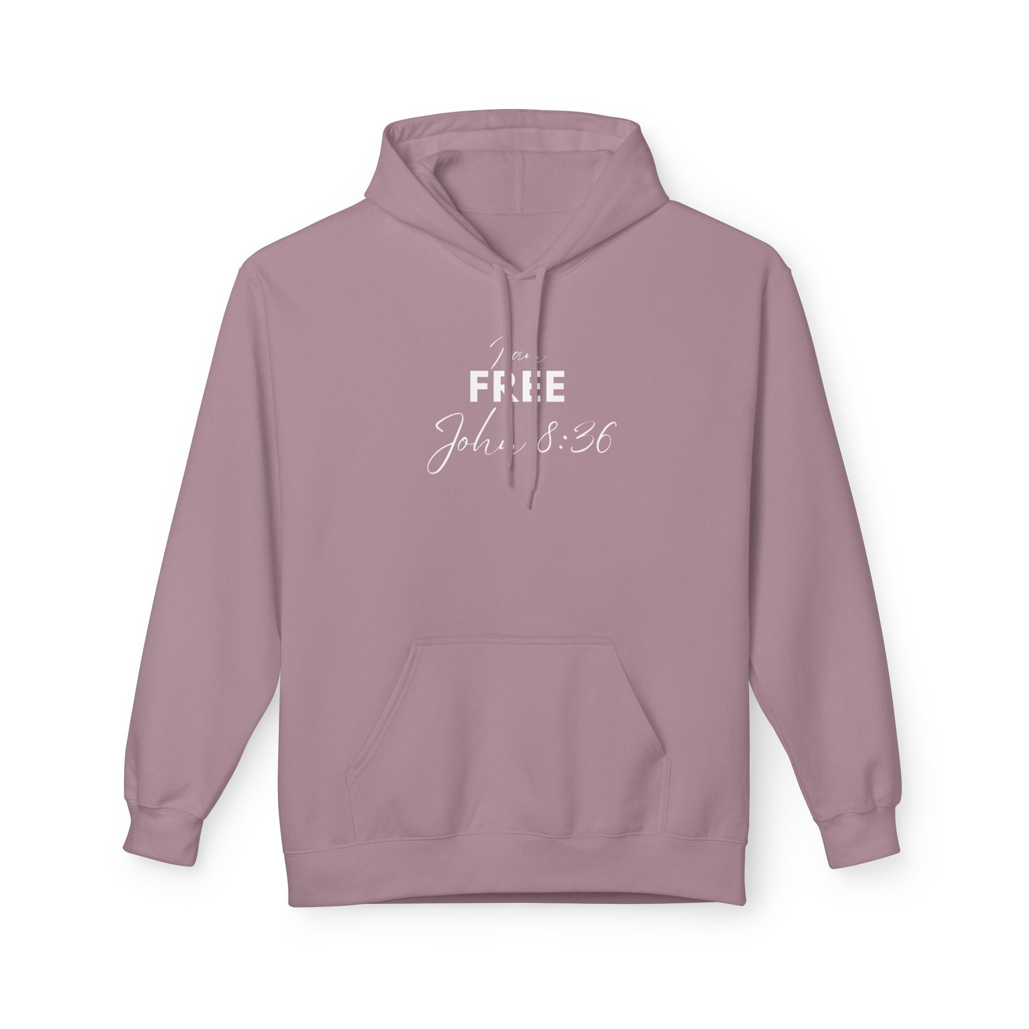 I Am Free Hoodie – John 8:36 Christian Scripture Hoodie | Faith-Based Inspirational Pullover