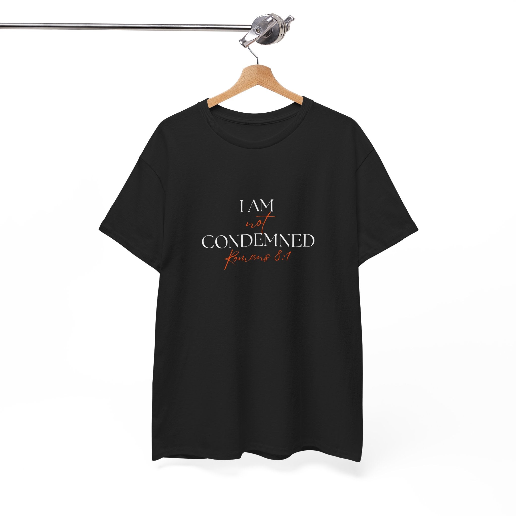 I Am Not Condemned T-Shirt – Christian Tee (Romans 8:1 Scripture) | Faith Apparel for Men & Women
