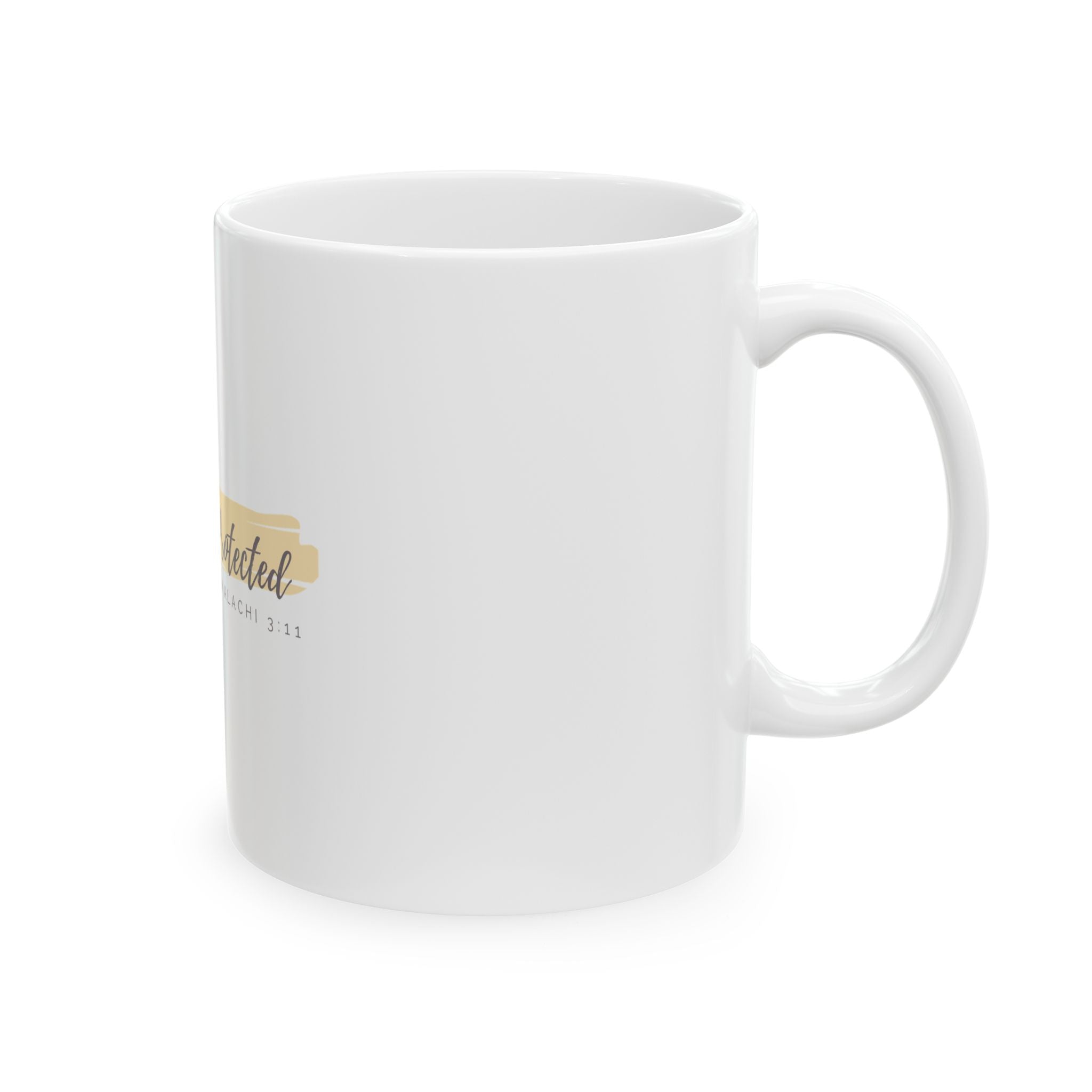 “Covered & Protected” Christian Ceramic Mug – Malachi 3:11 Scripture Coffee Cup (11oz & 15oz)