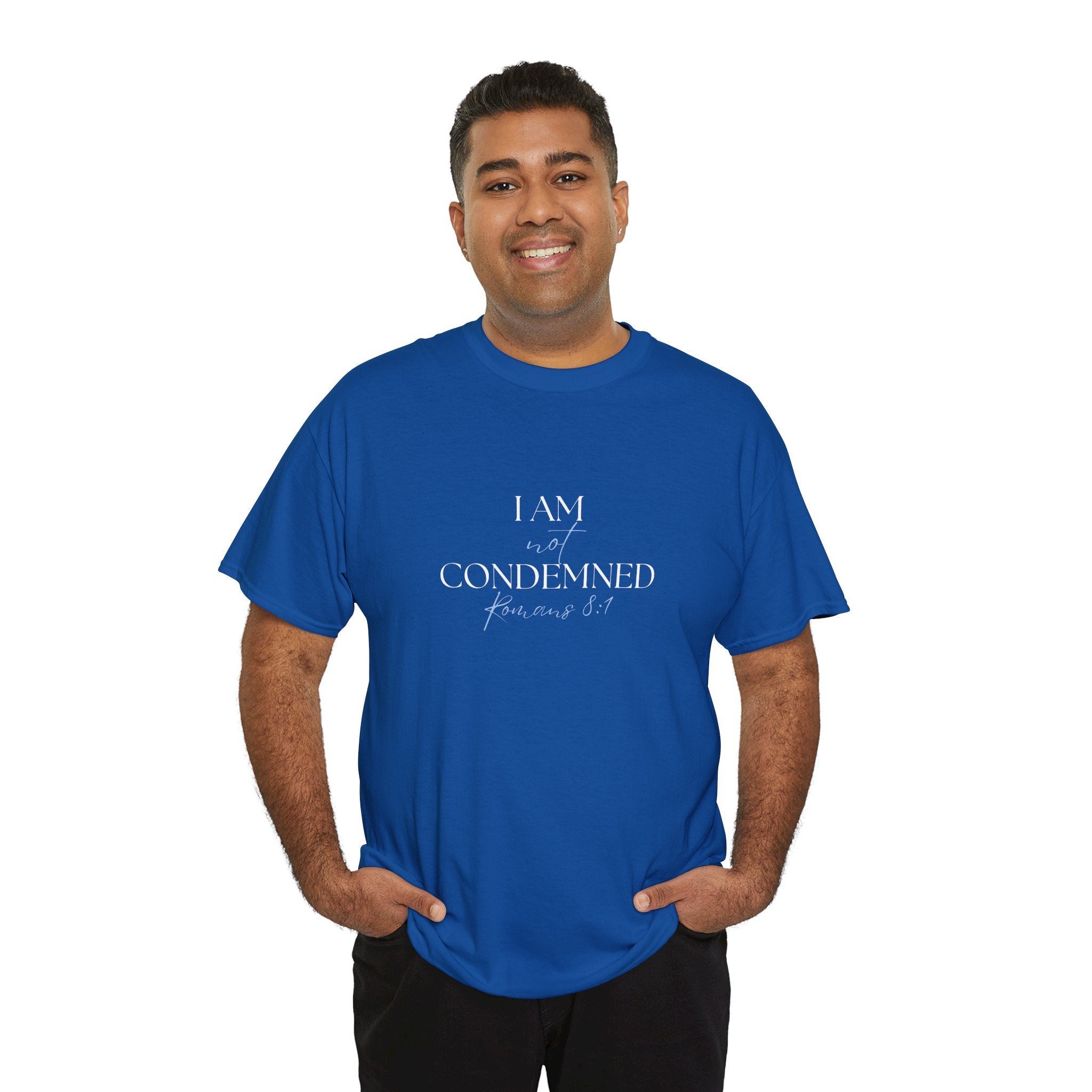 I Am Not Condemned T-Shirt – Christian Tee (Romans 8:1 Scripture) | Faith Apparel for Men & Women