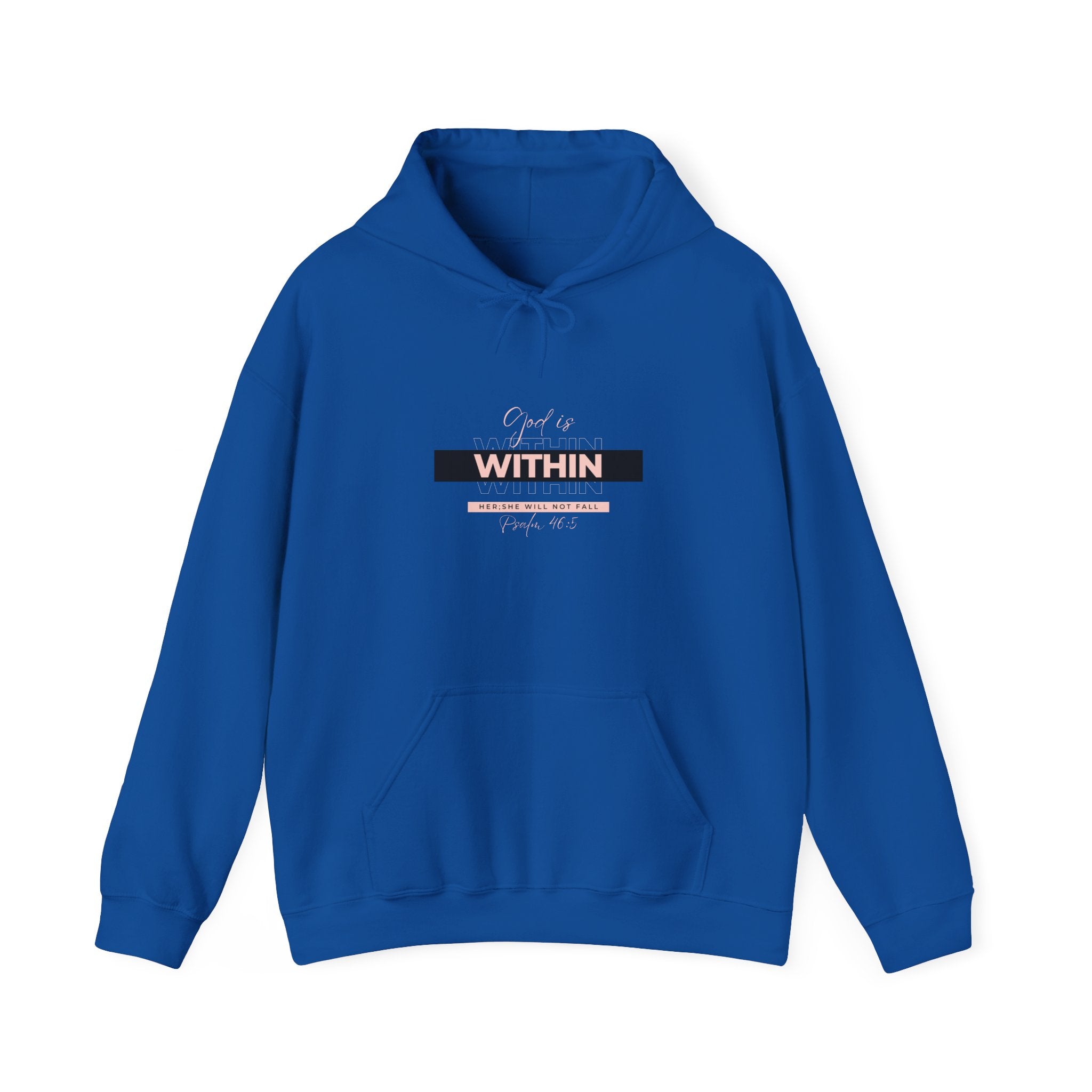 God Is Within Her Hoodie — Psalm 46:5 Christian Hoodie for Women | Inspirational Faith-Based Unisex Pullover