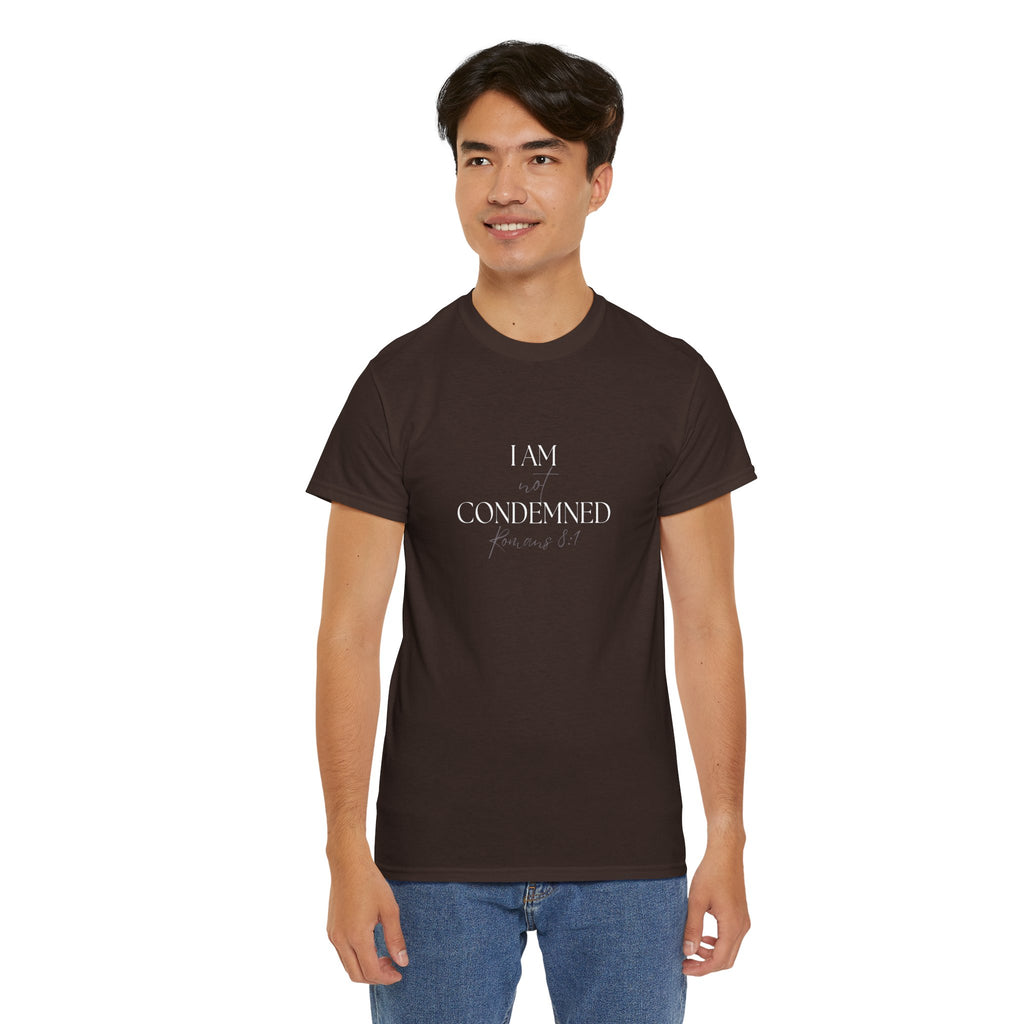 I Am Not Condemned T-Shirt – Christian Tee (Romans 8:1 Scripture) | Faith Apparel for Men & Women