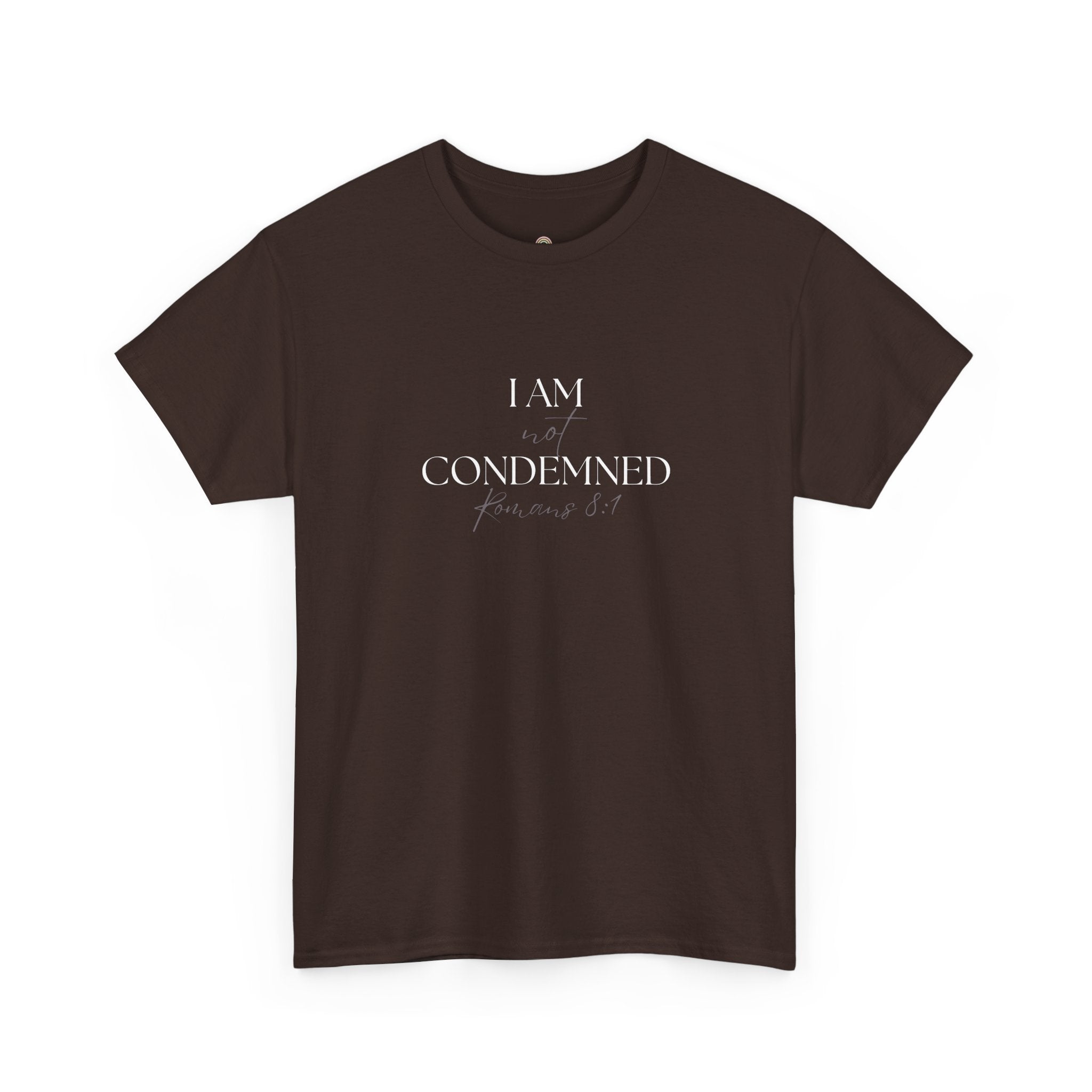 I Am Not Condemned T-Shirt – Christian Tee (Romans 8:1 Scripture) | Faith Apparel for Men & Women