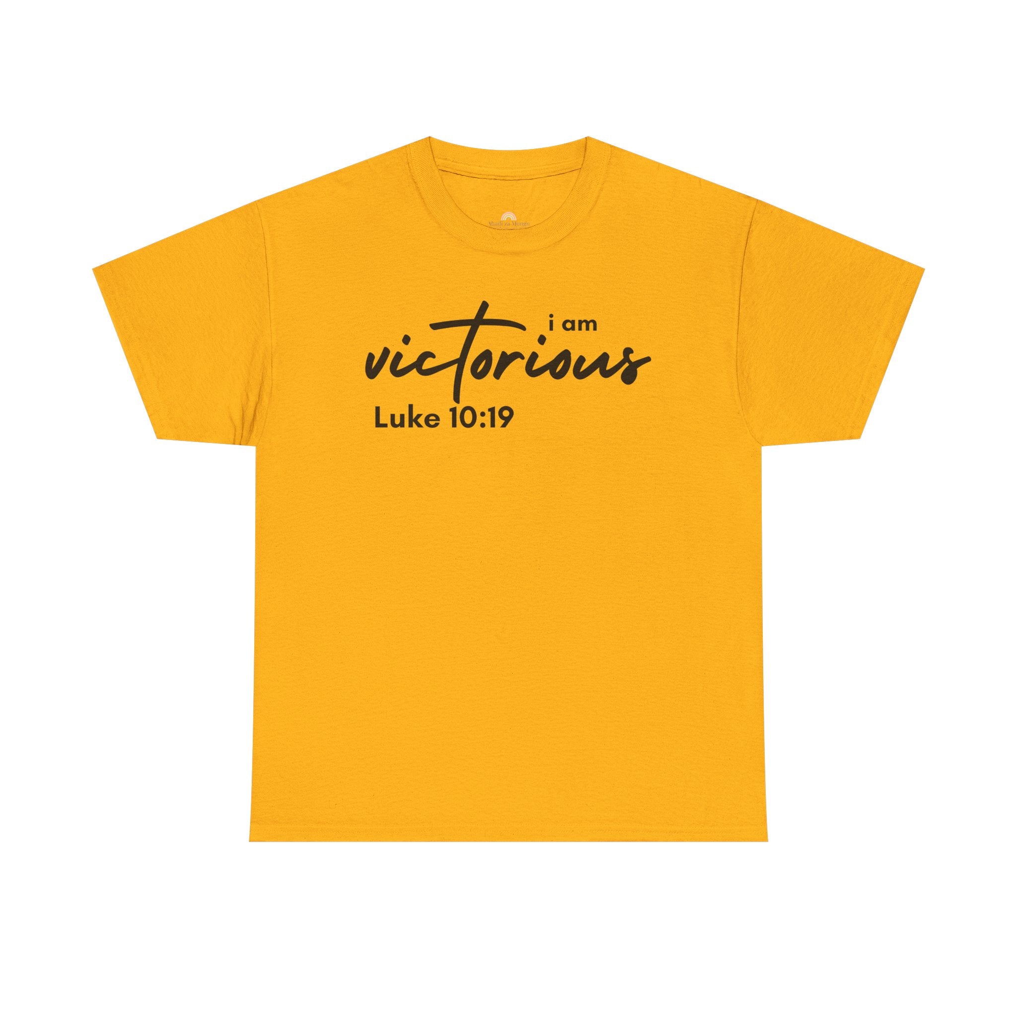 I Am Victorious Christian T-Shirt – Luke 10:19 Scripture Tee | Faith-Based Apparel