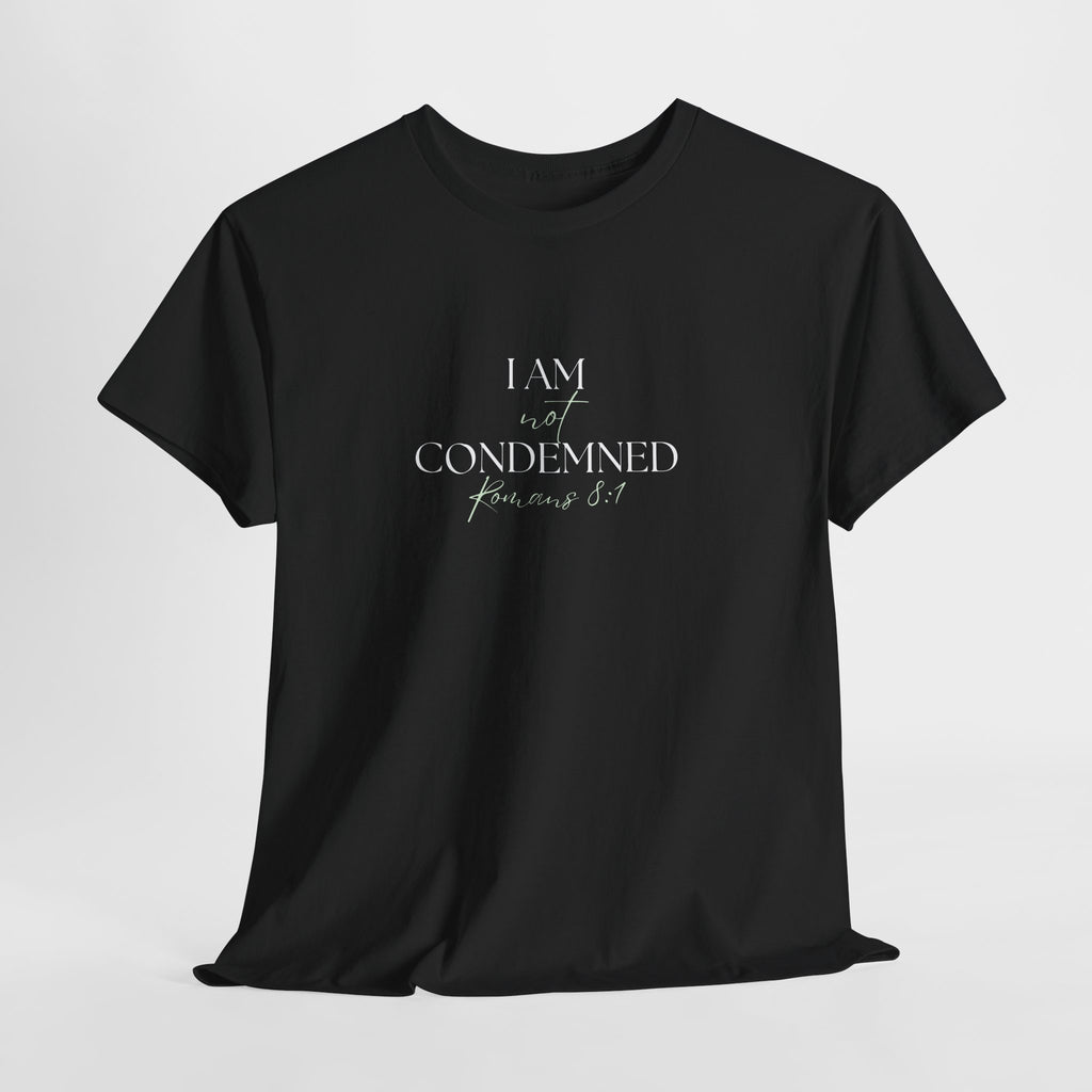 I Am Not Condemned T-Shirt – Christian Tee (Romans 8:1 Scripture) | Faith Apparel for Men & Women