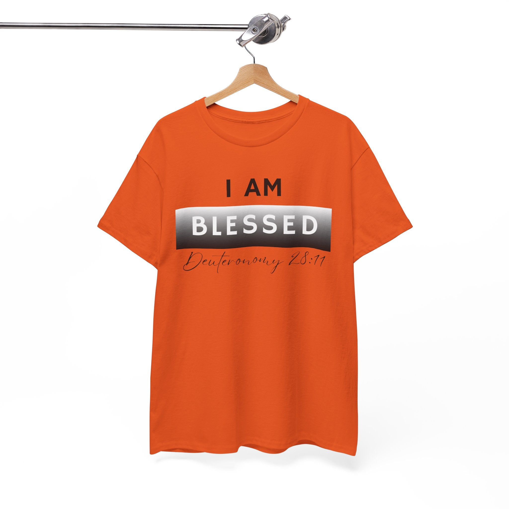 I Am Blessed Christian T-Shirt — Deuteronomy 28:11 Scripture Faith Tee