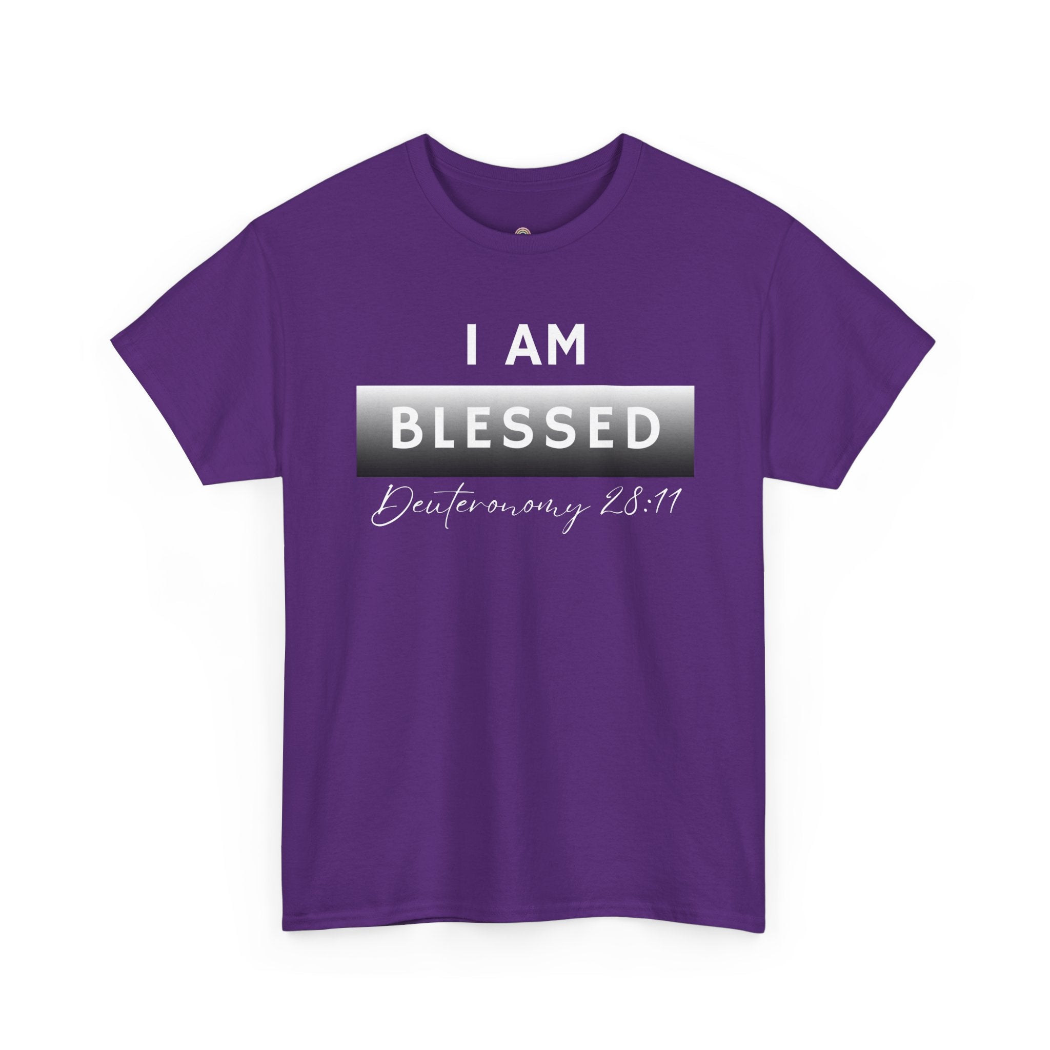 I Am Blessed Christian T-Shirt — Deuteronomy 28:11 Scripture Faith Tee (2)