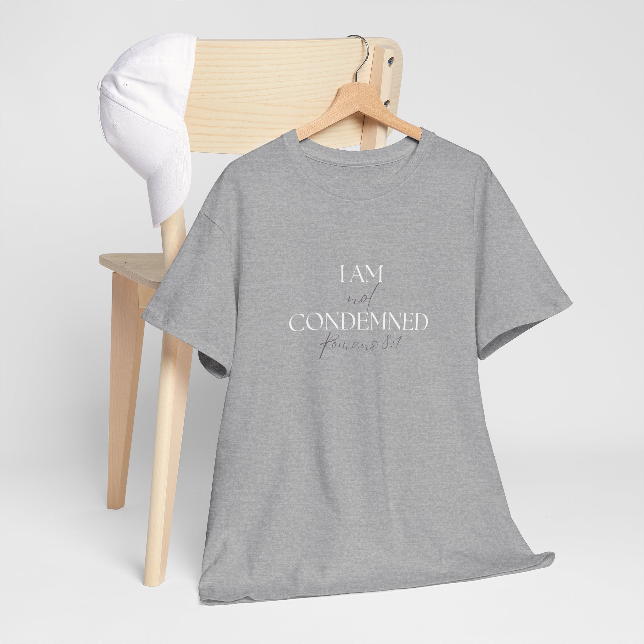 I Am Not Condemned T-Shirt – Christian Tee (Romans 8:1 Scripture) | Faith Apparel for Men & Women
