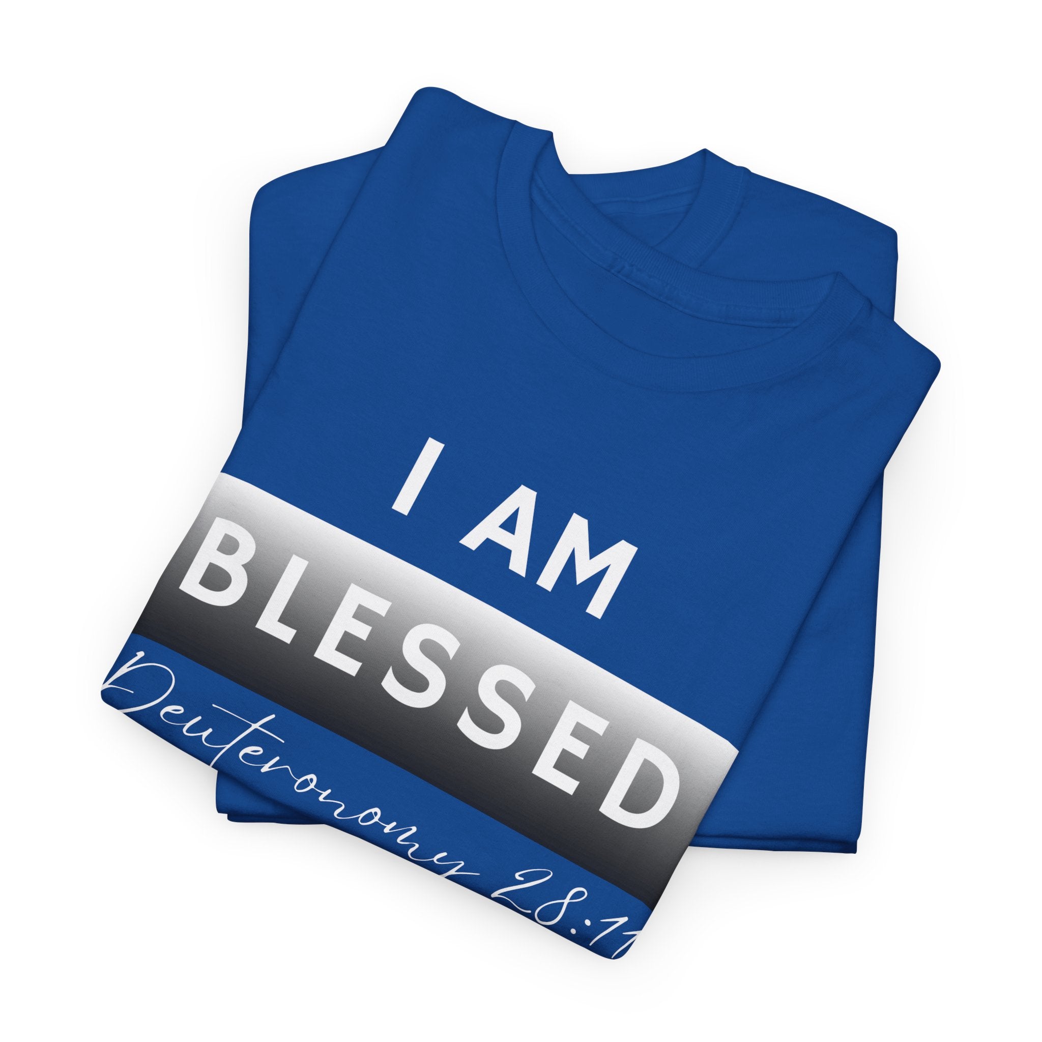 I Am Blessed Christian T-Shirt — Deuteronomy 28:11 Scripture Faith Tee (2)