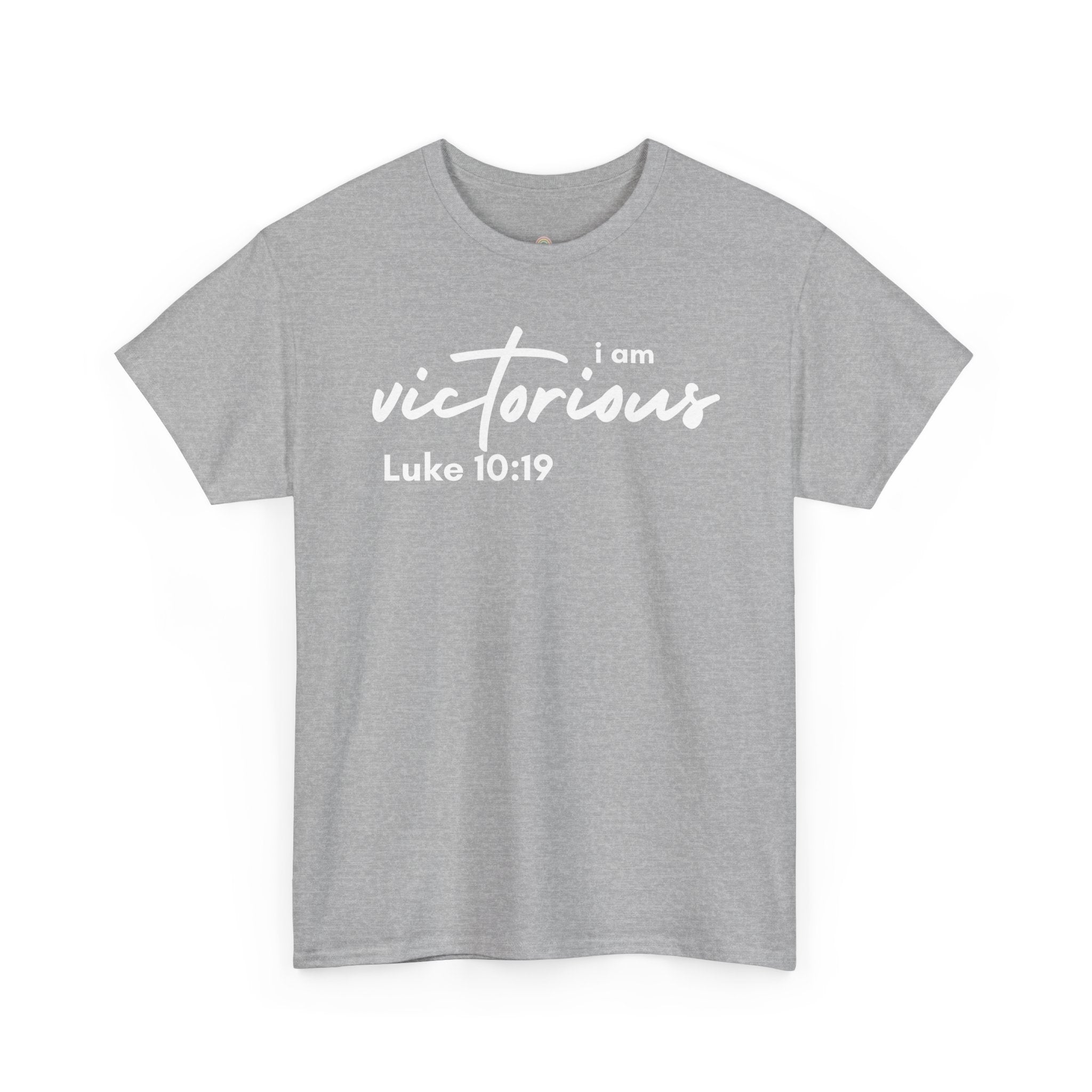 I Am Victorious Christian T-Shirt – Luke 10:19 Scripture Tee | Faith-Based Apparel