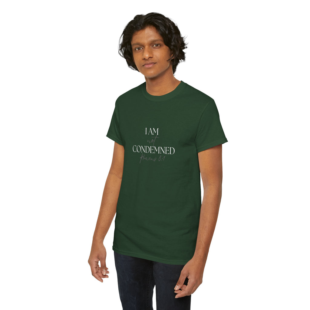 I Am Not Condemned T-Shirt – Christian Tee (Romans 8:1 Scripture) | Faith Apparel for Men & Women