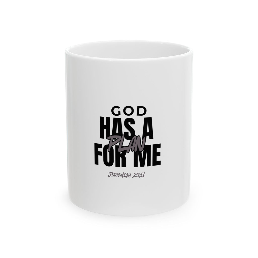 God Has a Plan for Me Mug – Jeremiah 29:11 Christian Ceramic Mug (11oz & 15oz) | Faith Coffee Cup