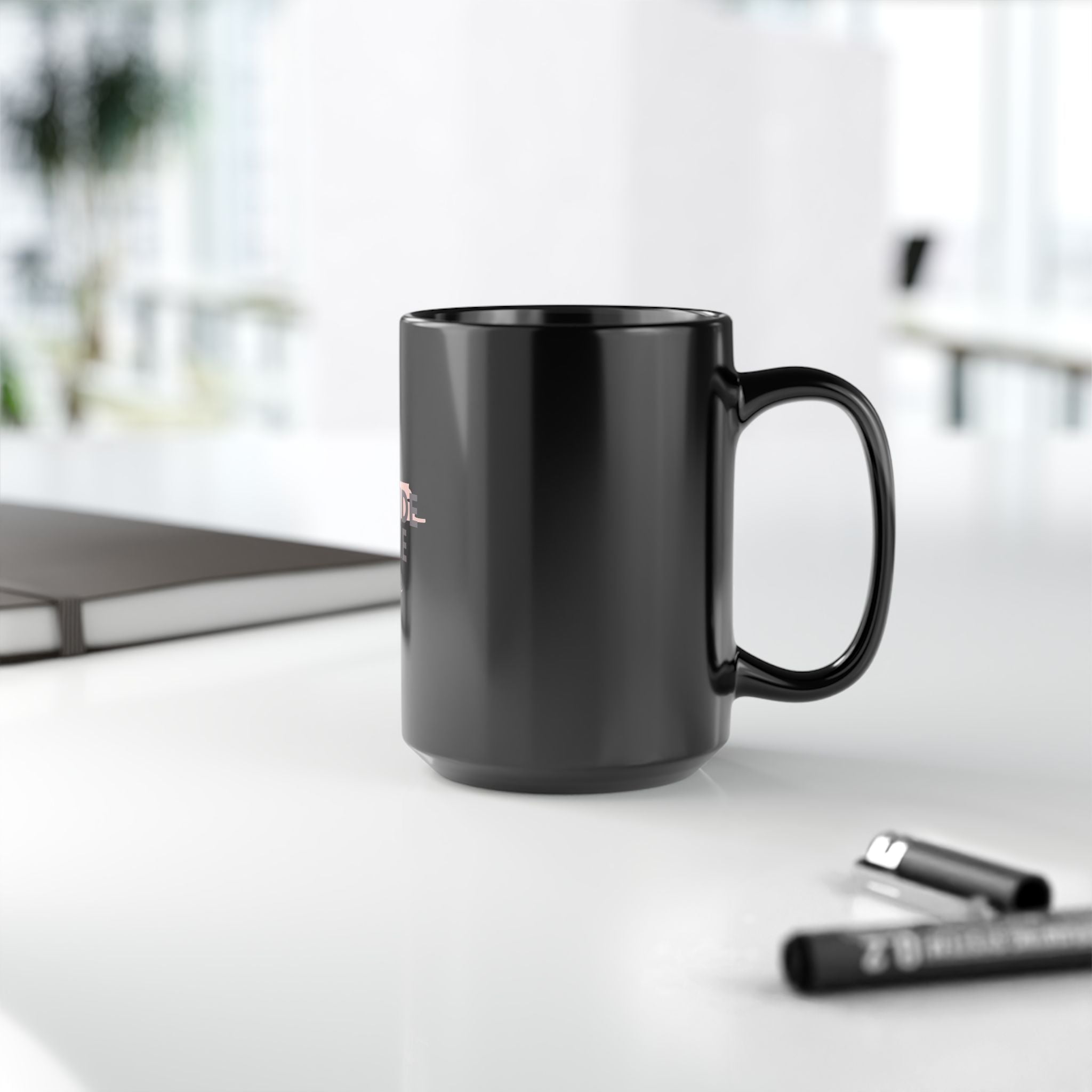God Will Provide for Me Christian Black Ceramic Mug — Mark 11:24 Scripture Coffee Mug (11oz & 15oz)