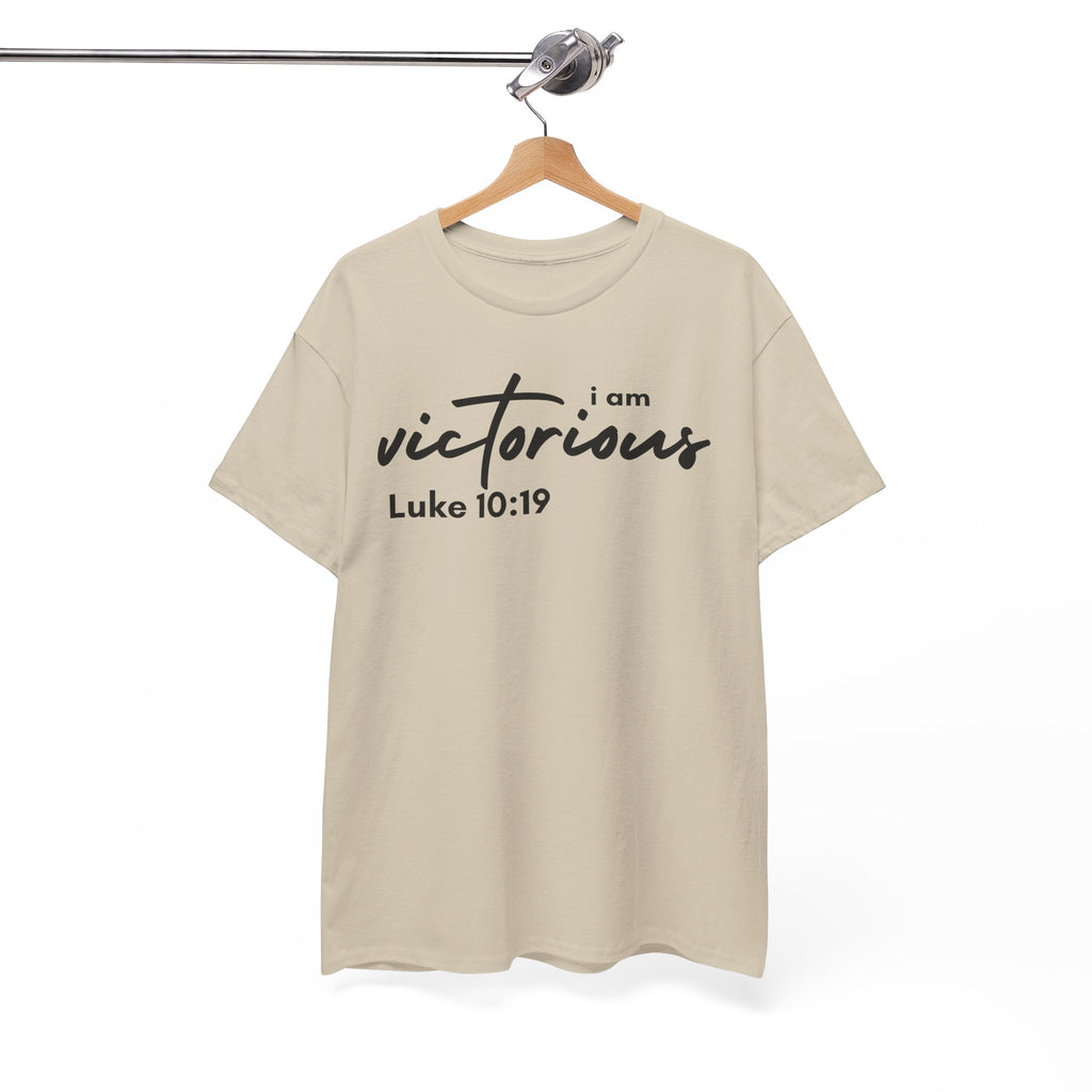 I Am Victorious Christian T-Shirt – Luke 10:19 Scripture Tee | Faith-Based Apparel