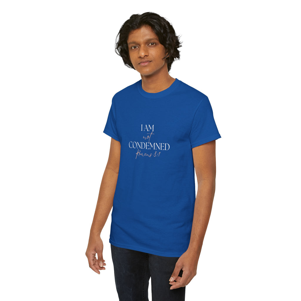 I Am Not Condemned T-Shirt – Christian Tee (Romans 8:1 Scripture) | Faith Apparel for Men & Women