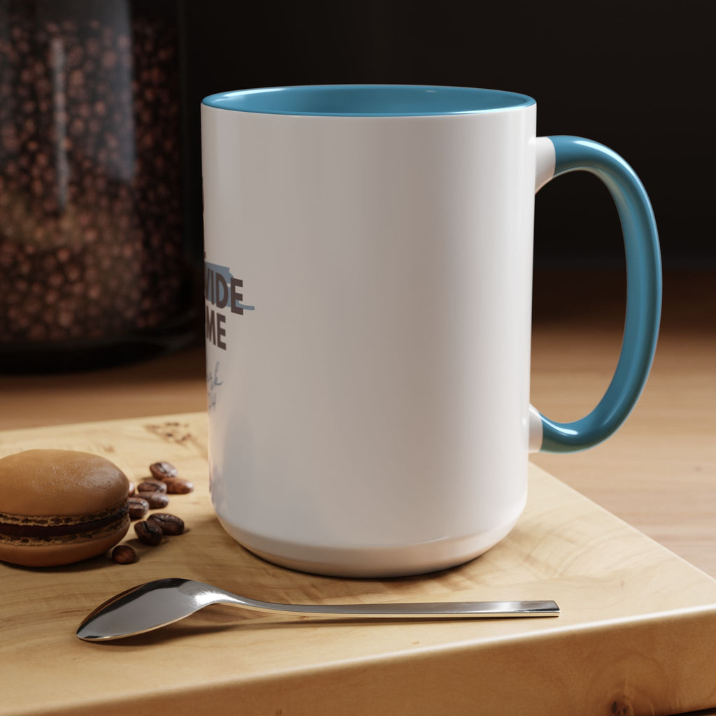 God Will Provide for Me Accent Coffee Mug — Mark 11:24 Christian Scripture Mug (11oz & 15oz)