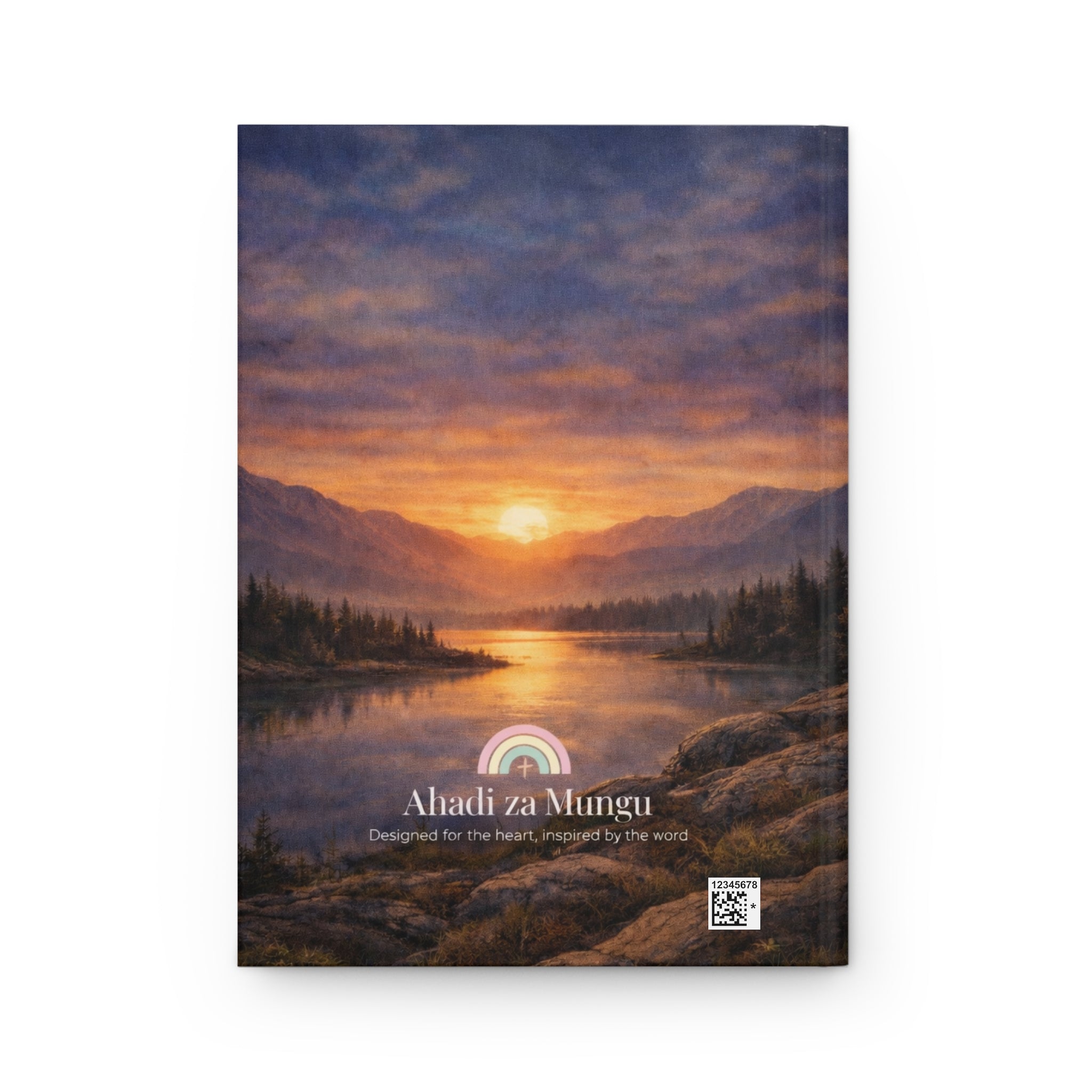 I Am Fulfilled Hardcover Journal — Psalm 37:4 Christian Scripture Notebook | Matte Faith Journal