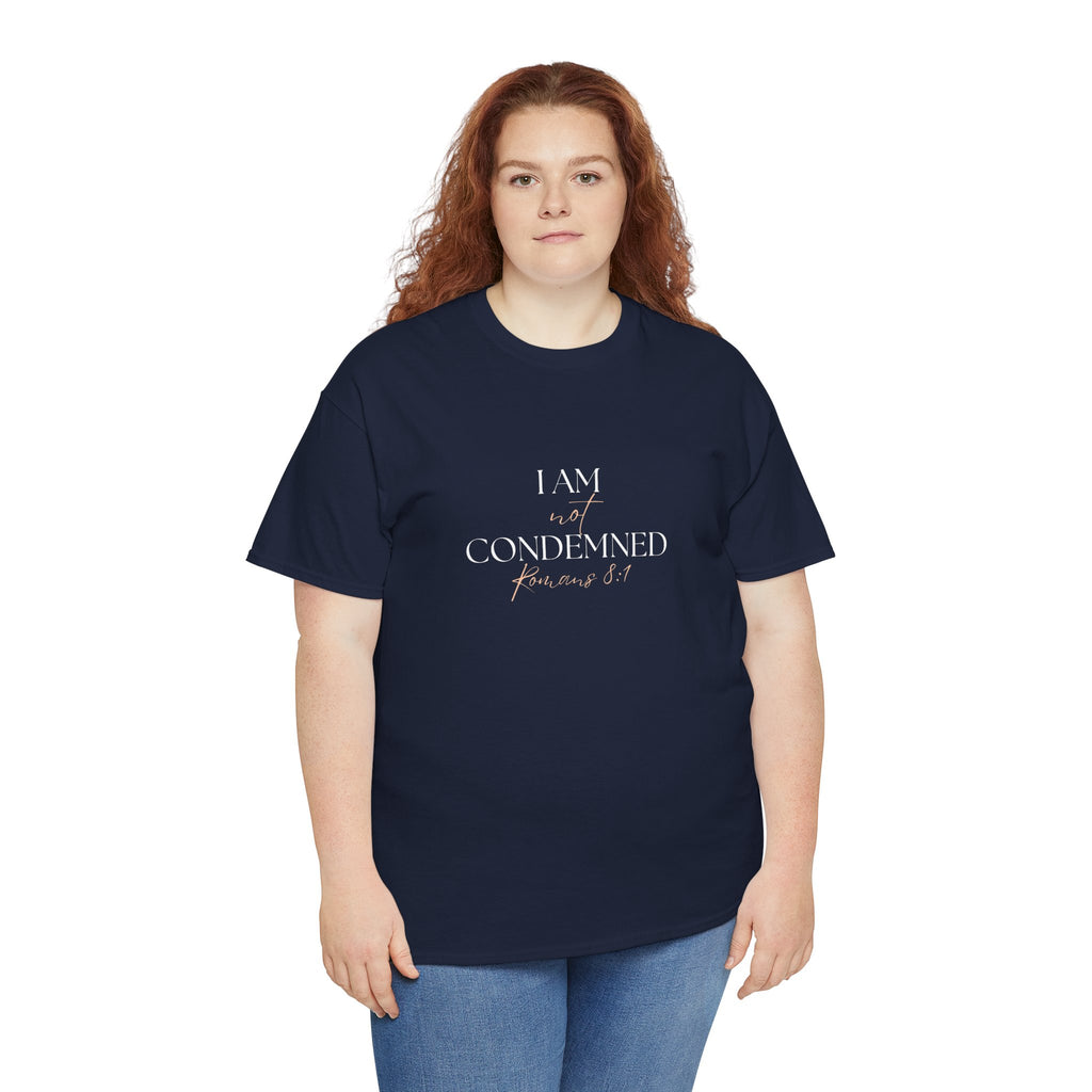 I Am Not Condemned T-Shirt – Christian Tee (Romans 8:1 Scripture) | Faith Apparel for Men & Women