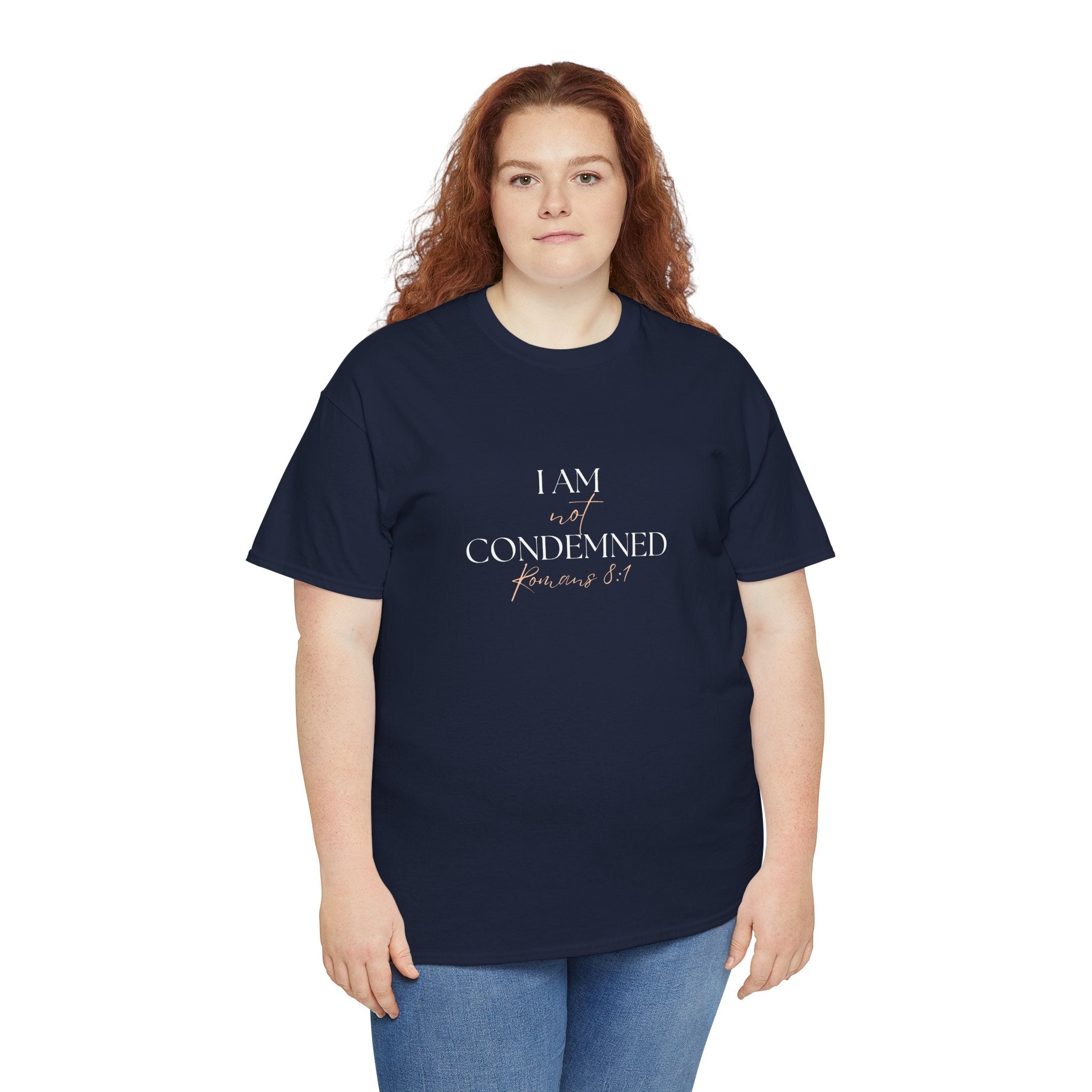 I Am Not Condemned T-Shirt – Christian Tee (Romans 8:1 Scripture) | Faith Apparel for Men & Women
