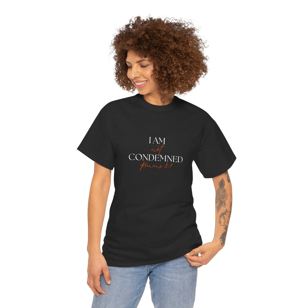 I Am Not Condemned T-Shirt – Christian Tee (Romans 8:1 Scripture) | Faith Apparel for Men & Women