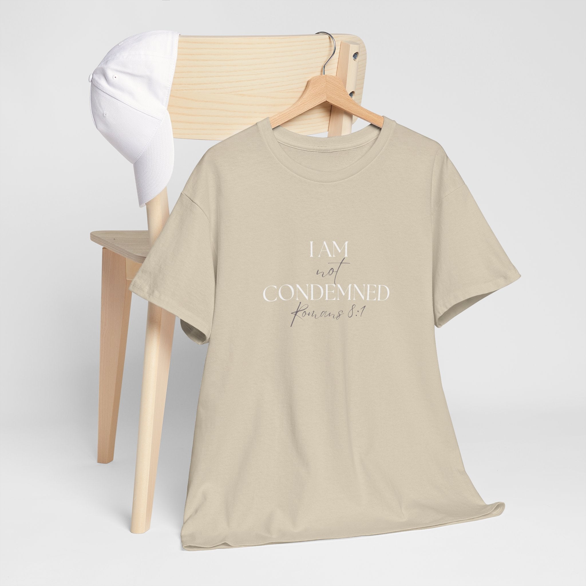 I Am Not Condemned T-Shirt – Christian Tee (Romans 8:1 Scripture) | Faith Apparel for Men & Women