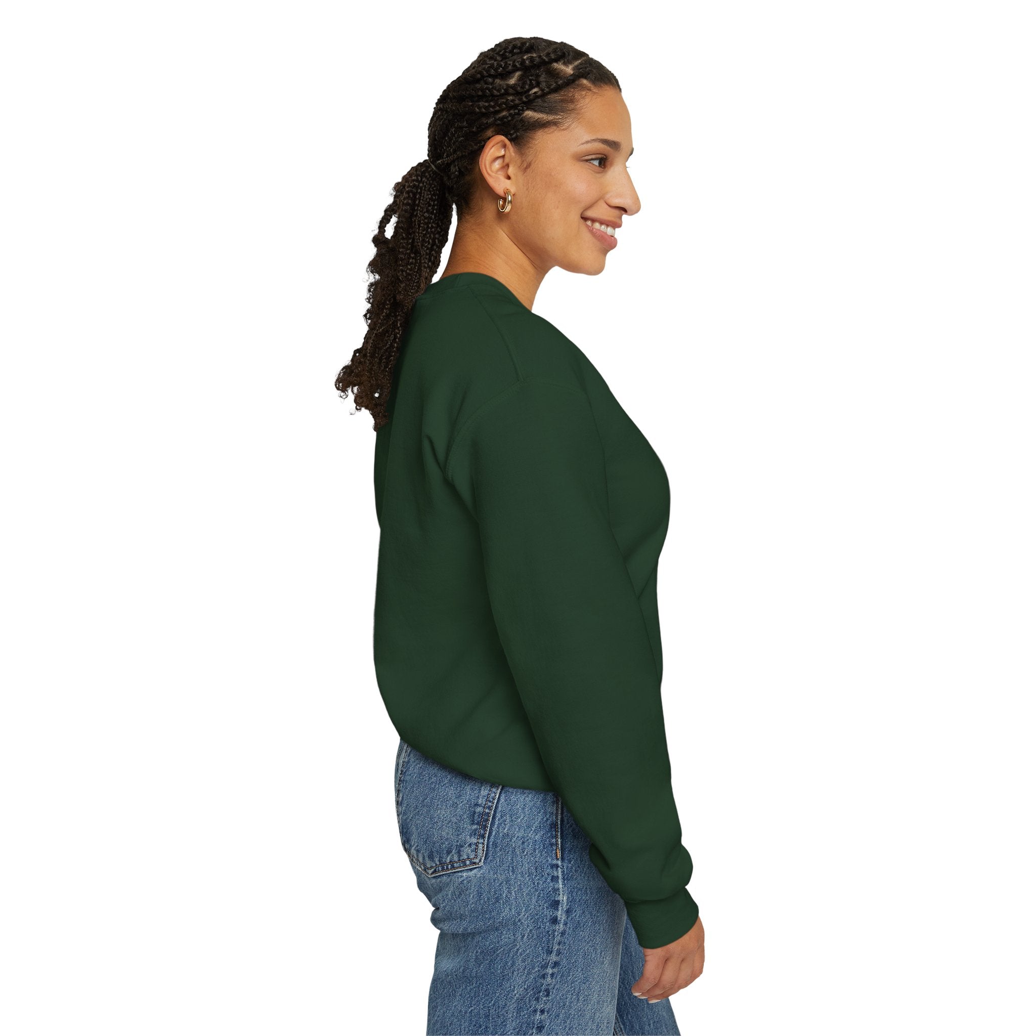 Saved & Loved Crewneck Sweatshirt — Psalm 91:16 Christian Faith Sweatshirt