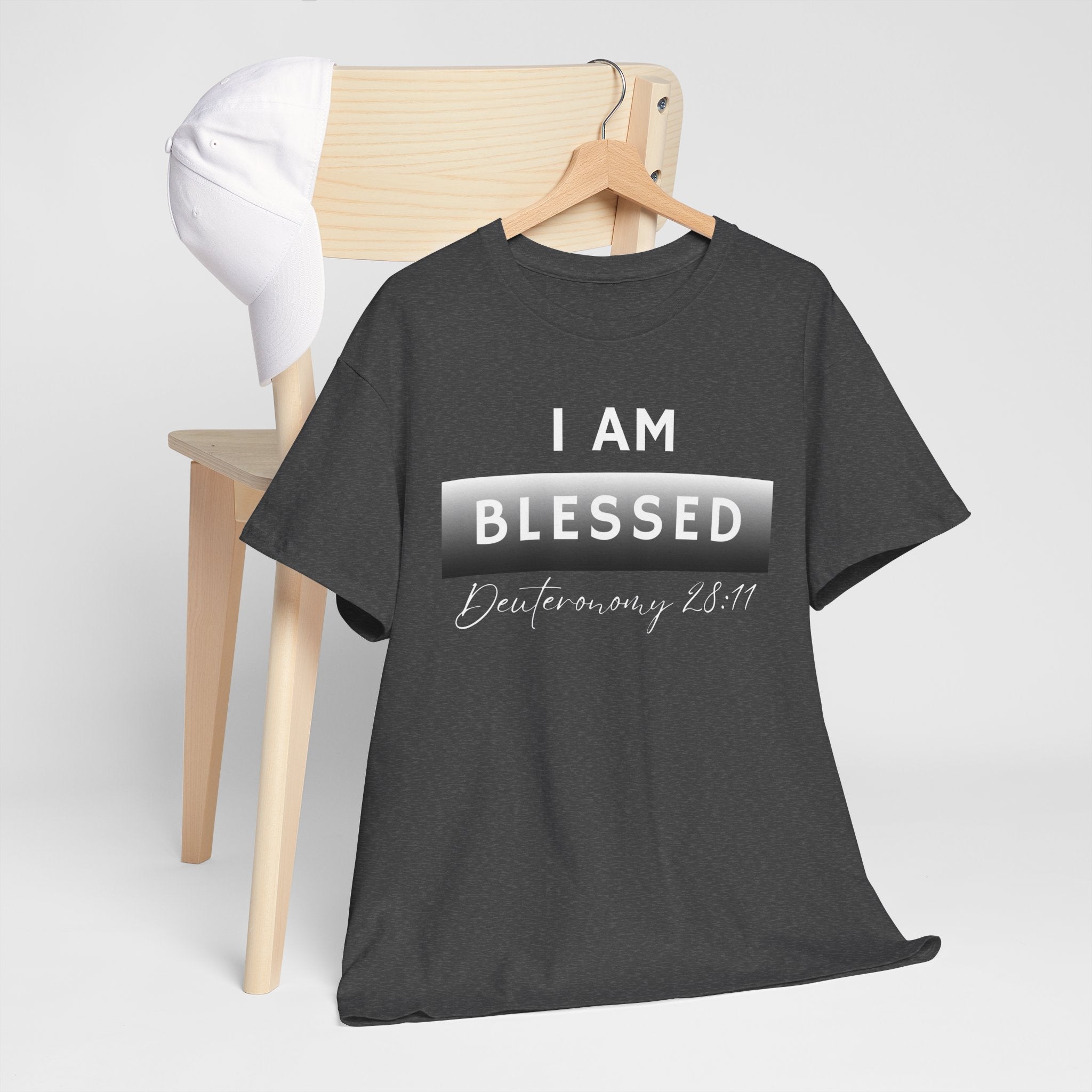 I Am Blessed Christian T-Shirt — Deuteronomy 28:11 Scripture Faith Tee (2)