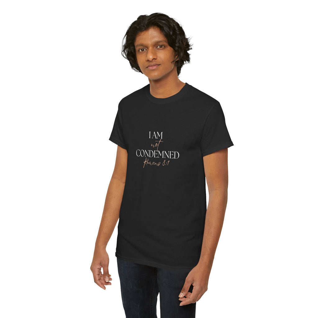 I Am Not Condemned T-Shirt – Christian Tee (Romans 8:1 Scripture) | Faith Apparel for Men & Women