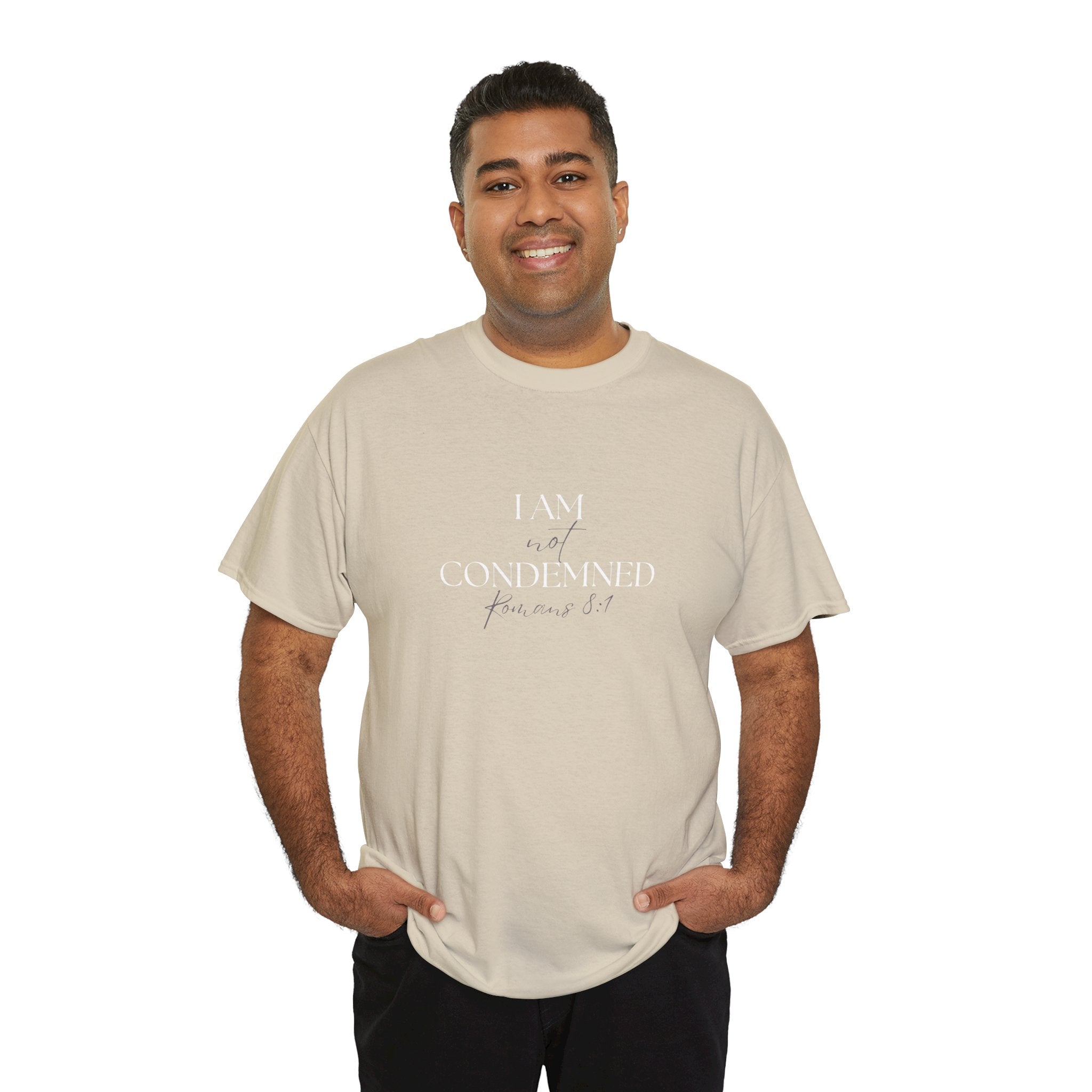 I Am Not Condemned T-Shirt – Christian Tee (Romans 8:1 Scripture) | Faith Apparel for Men & Women