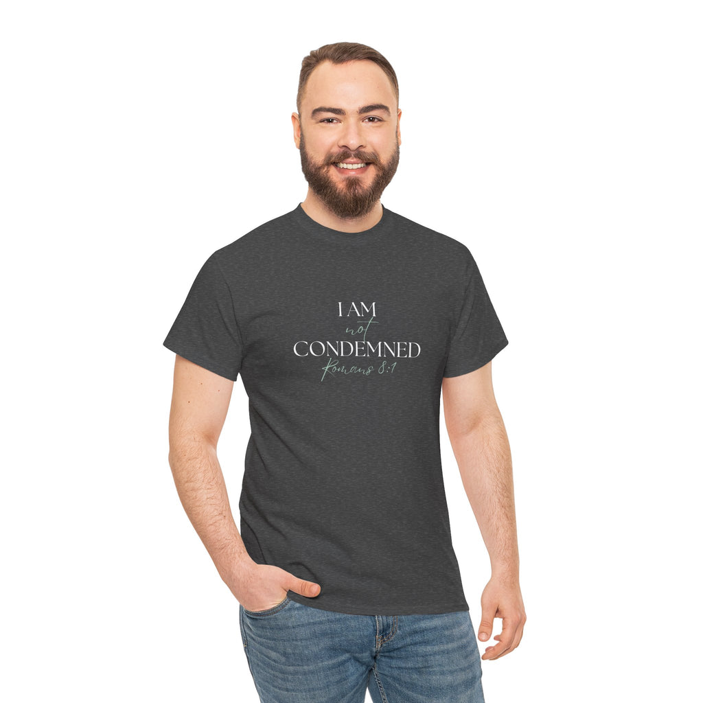 I Am Not Condemned T-Shirt – Christian Tee (Romans 8:1 Scripture) | Faith Apparel for Men & Women