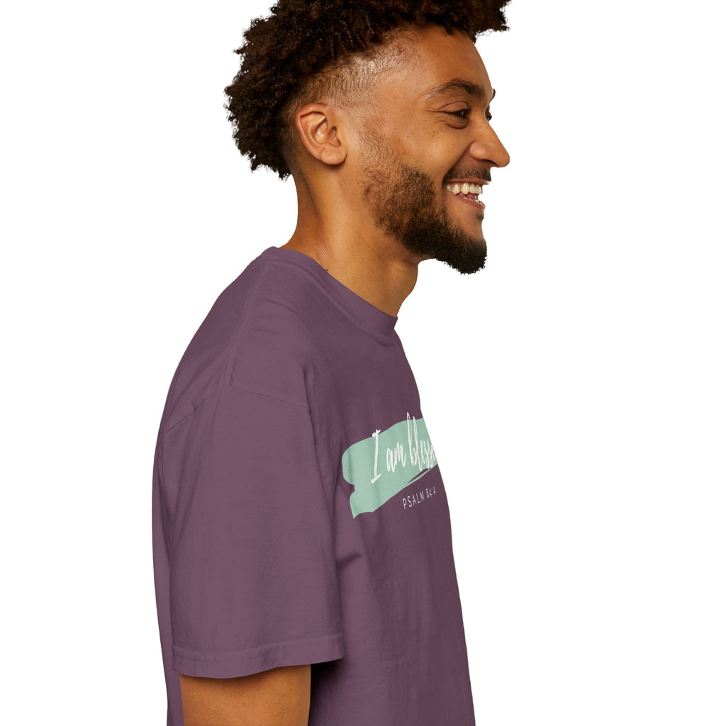 I Am Blessed Christian T-Shirt — Psalm 84:4 Scripture Tee | Garment-Dyed Faith Shirt