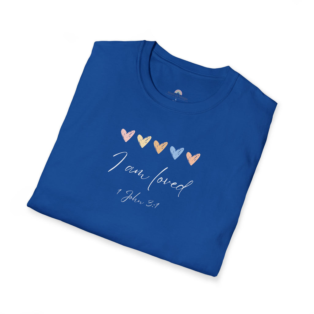 I Am Loved T-Shirt – 1 John 3:1 Christian Scripture Tee | Faith-Based Inspirational Shirt
