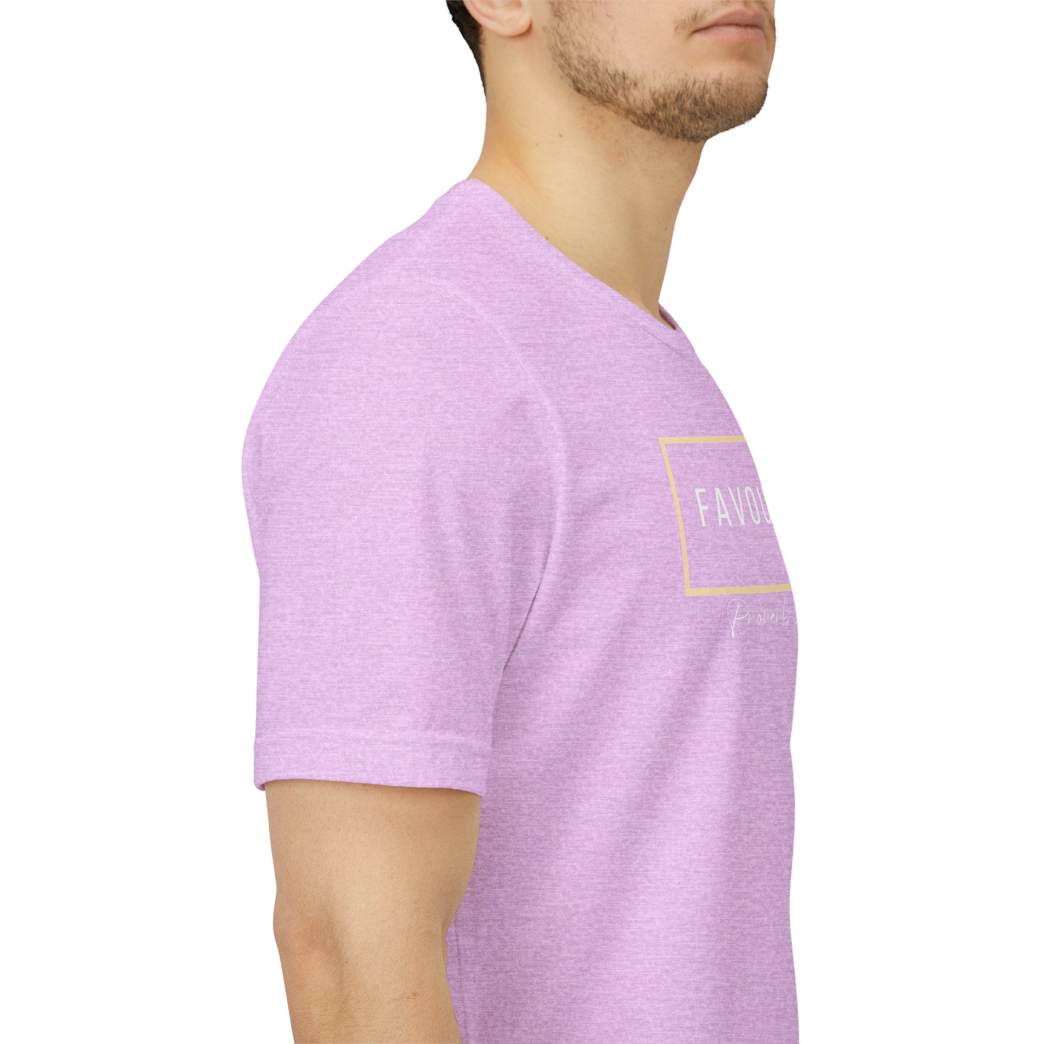 Favoured Christian T-Shirt – Proverbs 3:4 Scripture Tee | Faith-Based Unisex Shirt