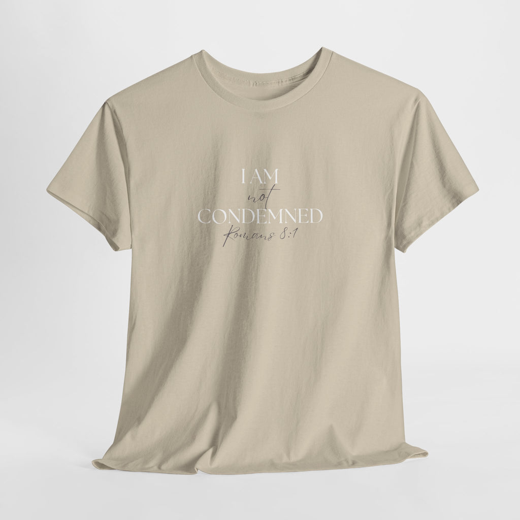 I Am Not Condemned T-Shirt – Christian Tee (Romans 8:1 Scripture) | Faith Apparel for Men & Women