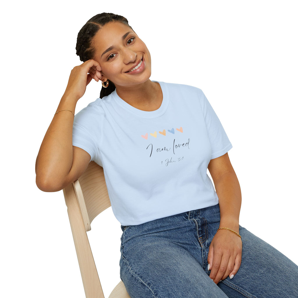 I Am Loved T-Shirt – 1 John 3:1 Christian Scripture Tee | Faith-Based Inspirational Shirt