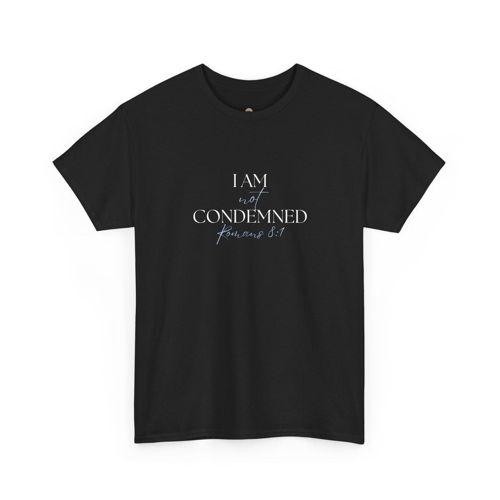 I Am Not Condemned T-Shirt – Christian Tee (Romans 8:1 Scripture) | Faith Apparel for Men & Women