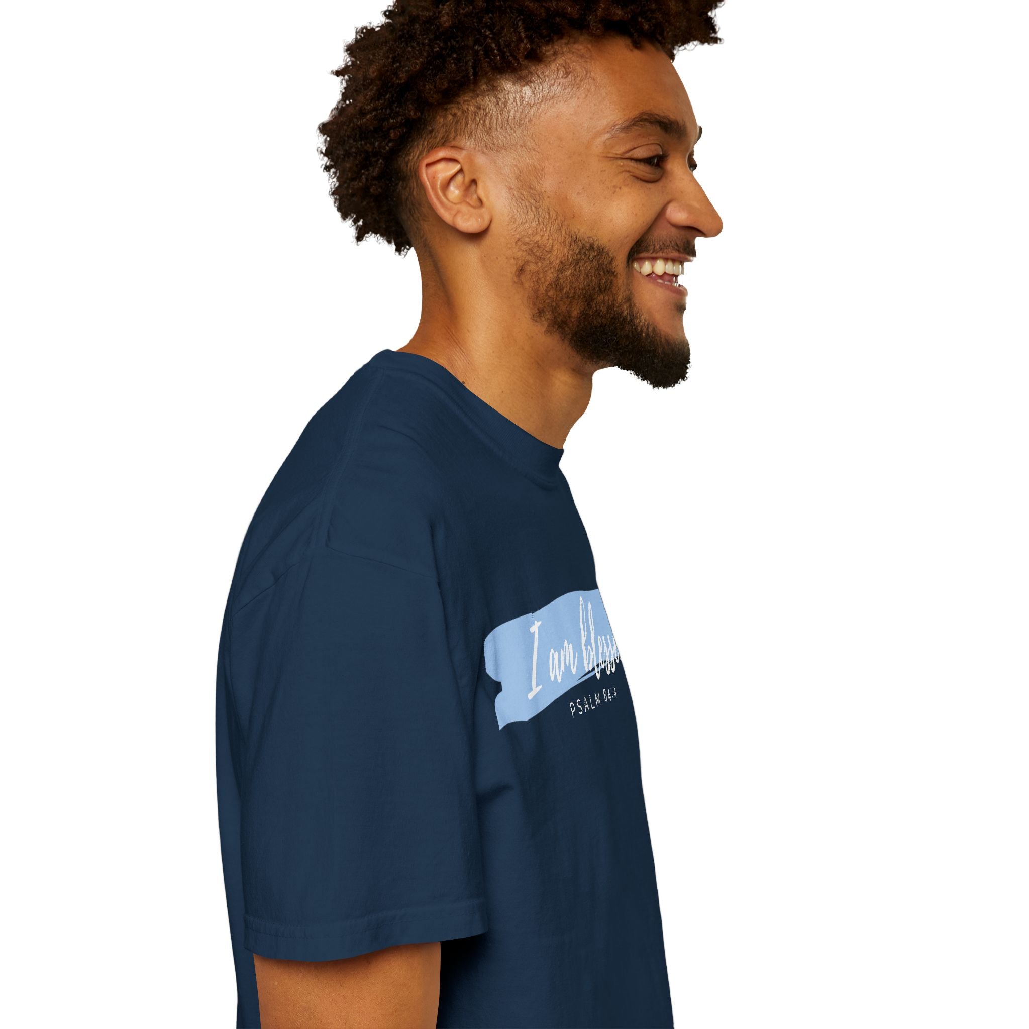 I Am Blessed Christian T-Shirt — Psalm 84:4 Scripture Tee | Garment-Dyed Faith Shirt