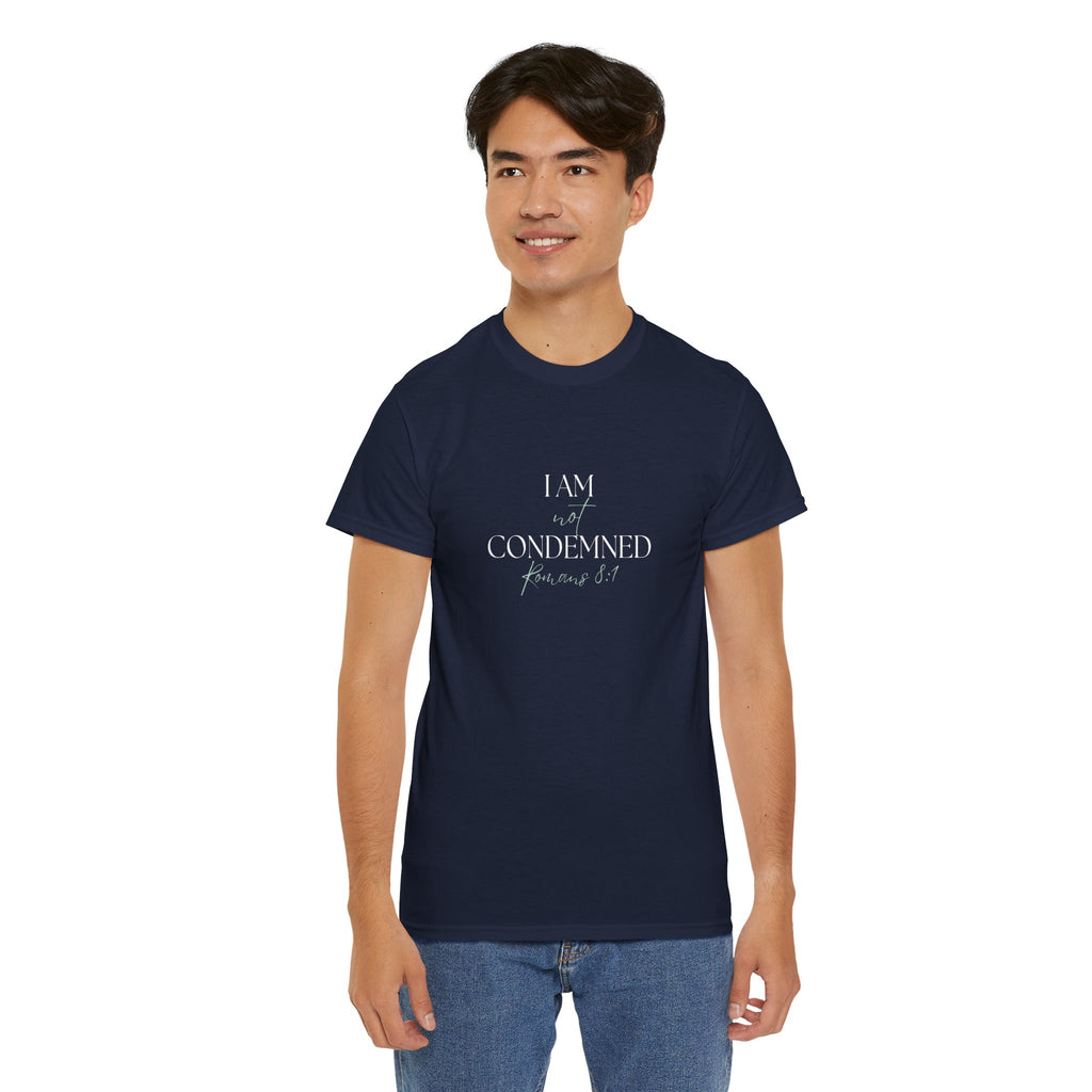 I Am Not Condemned T-Shirt – Christian Tee (Romans 8:1 Scripture) | Faith Apparel for Men & Women